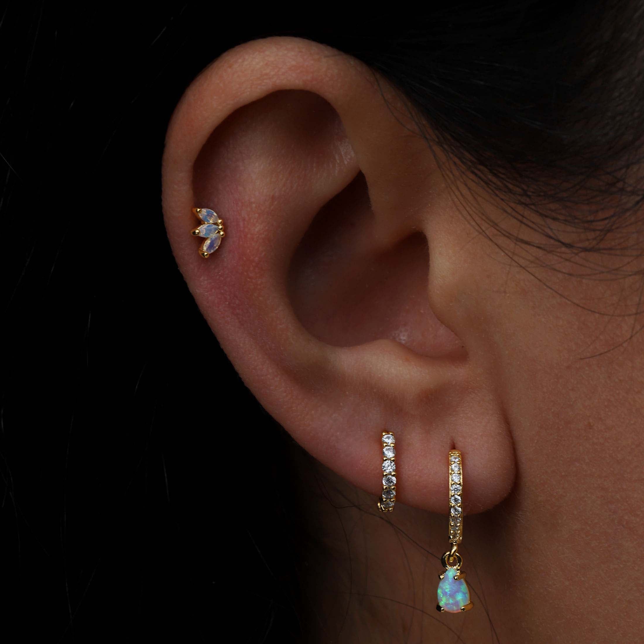 3 Piercing Ear Stack