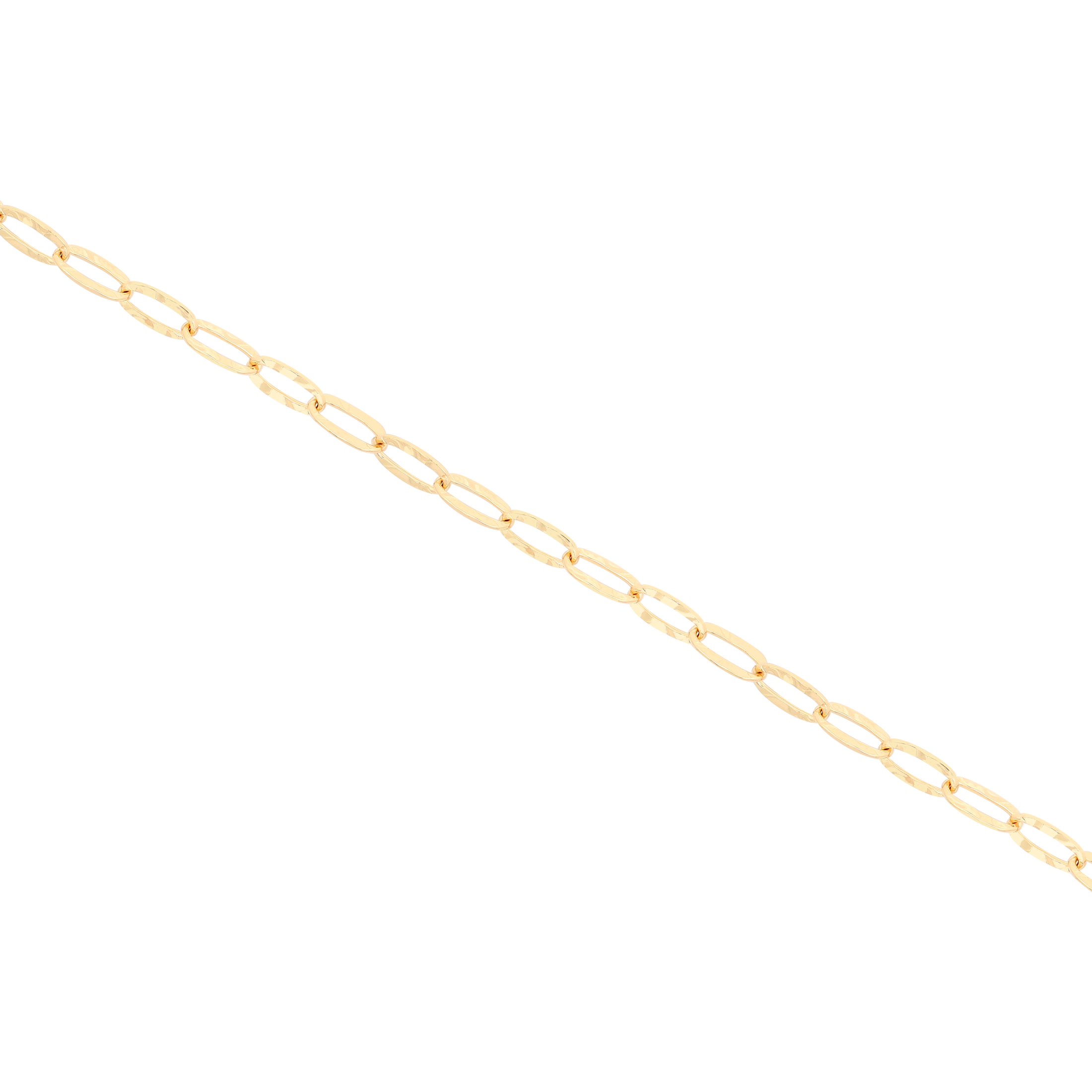 Tora Textured Chain Link Anklet - Gold