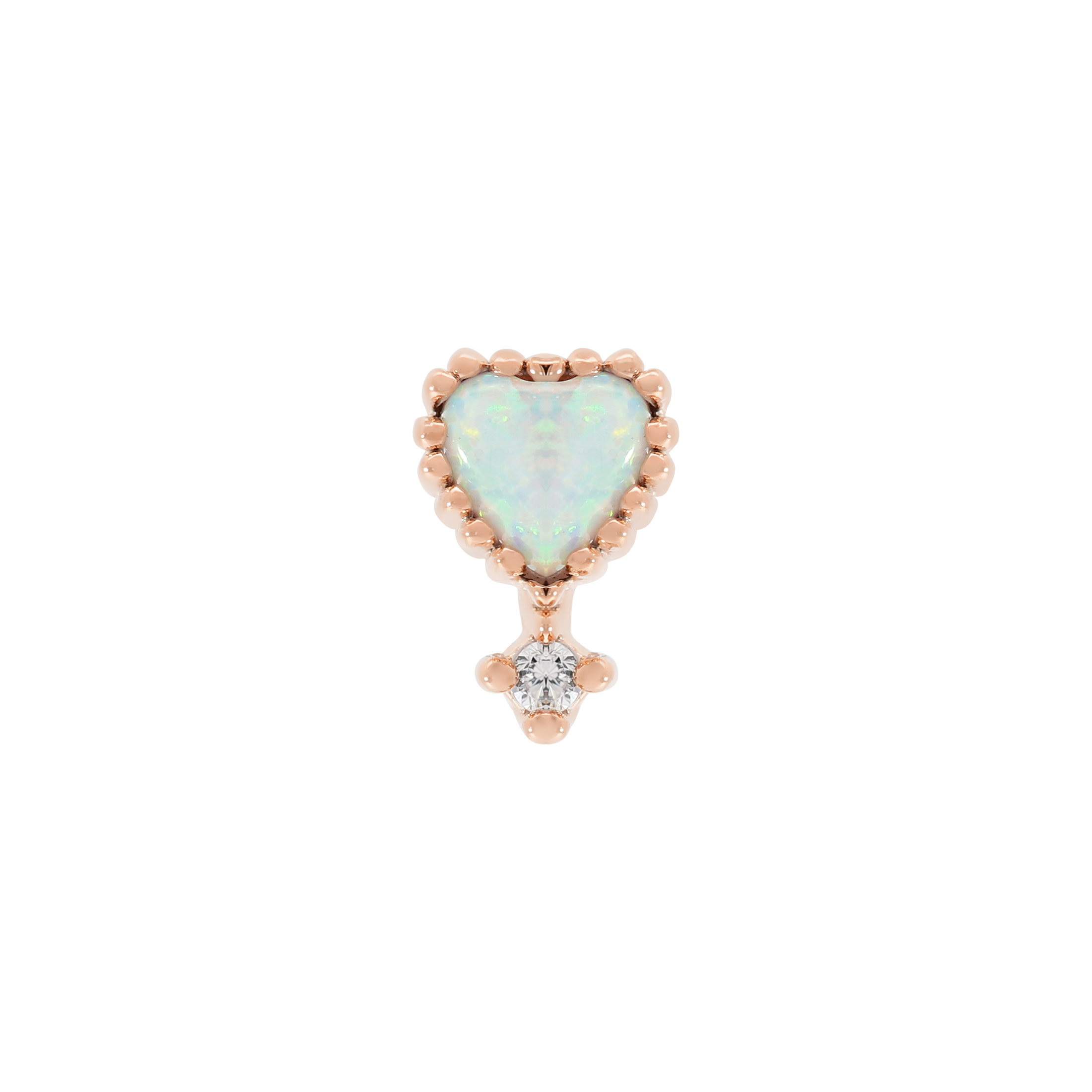 Affection Helix Tragus Cartilage & Conch Ear Piercing 2 - Rose Gold