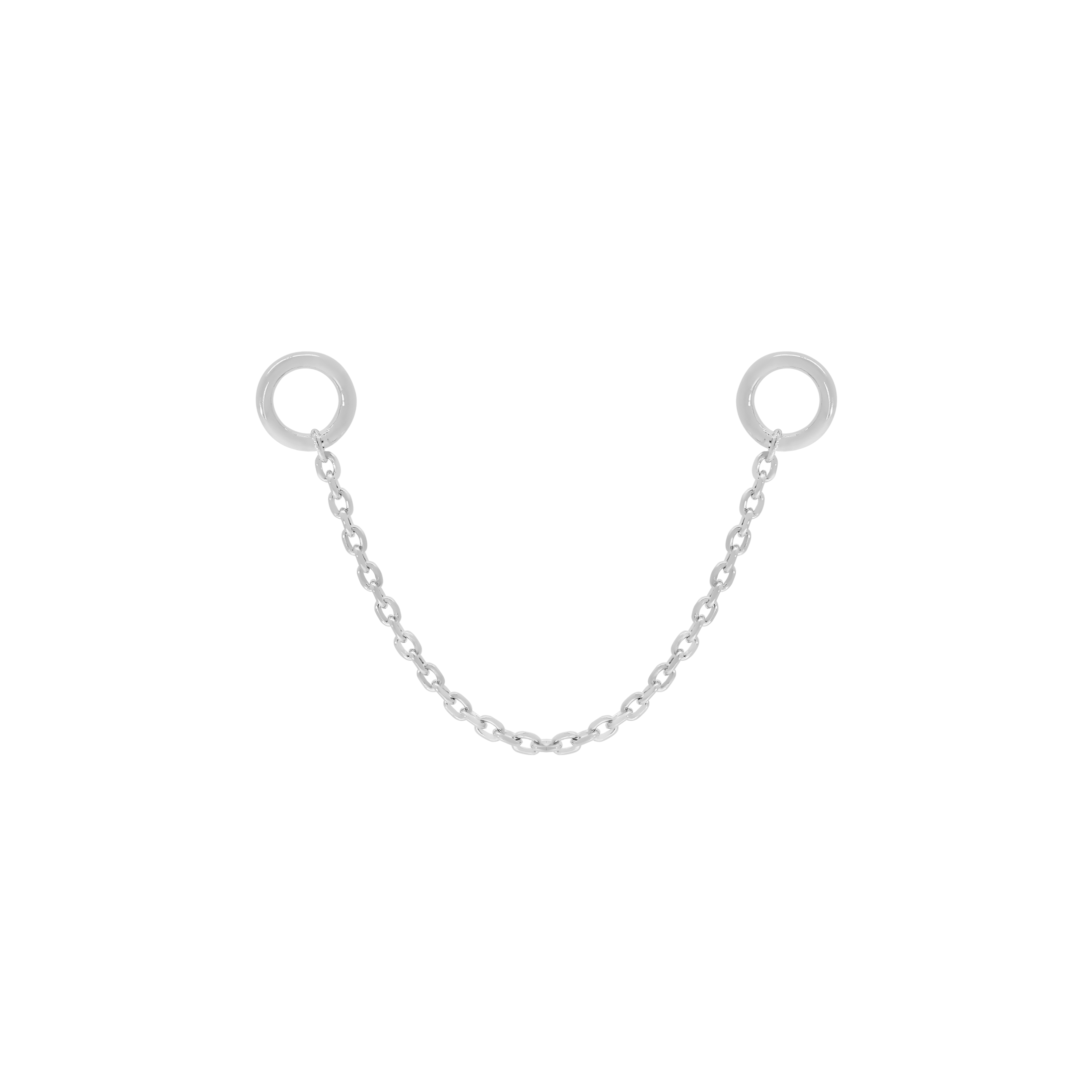 Bound Earring Chain 30mm - Silver