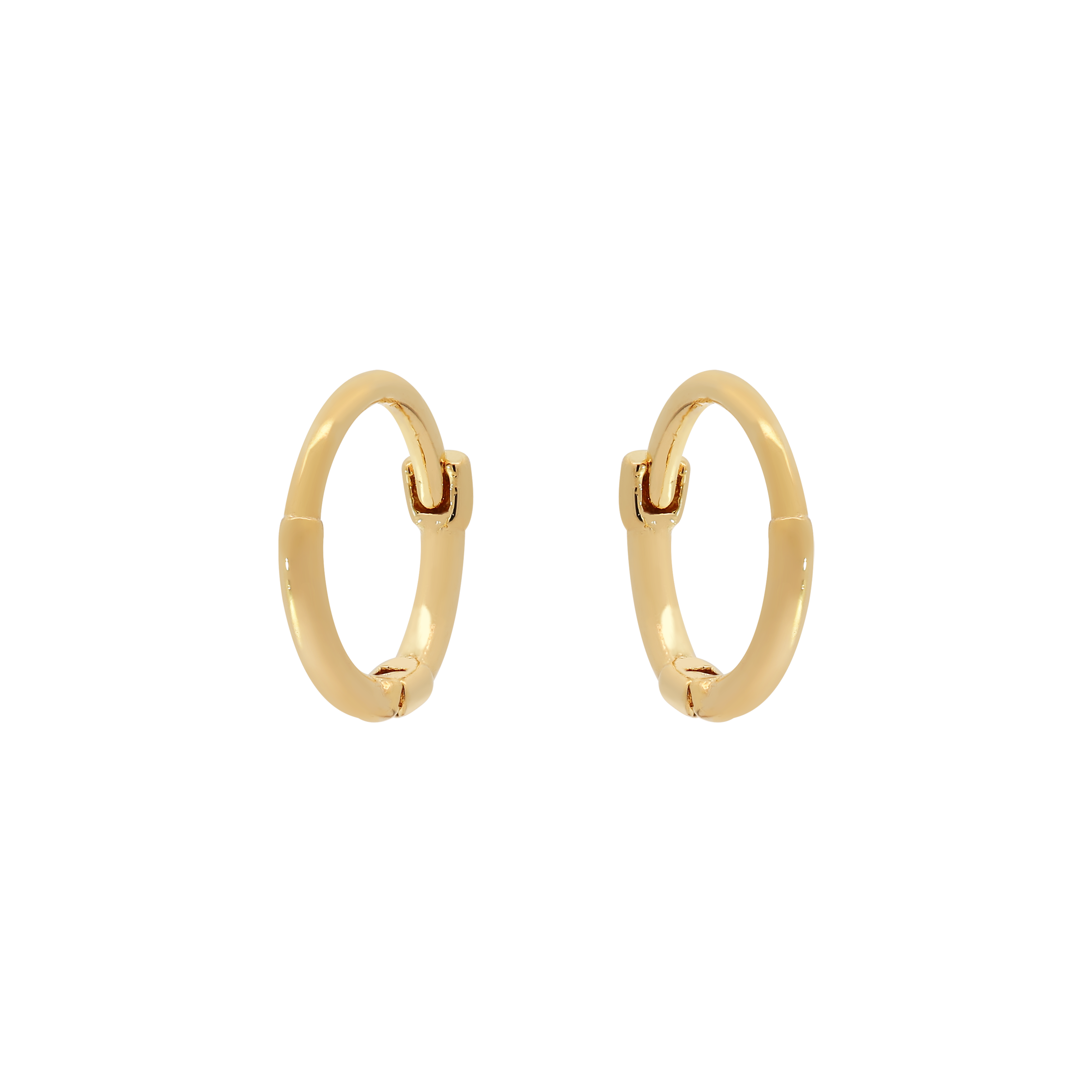 Segment Mini Huggie Hoop Earrings - Gold