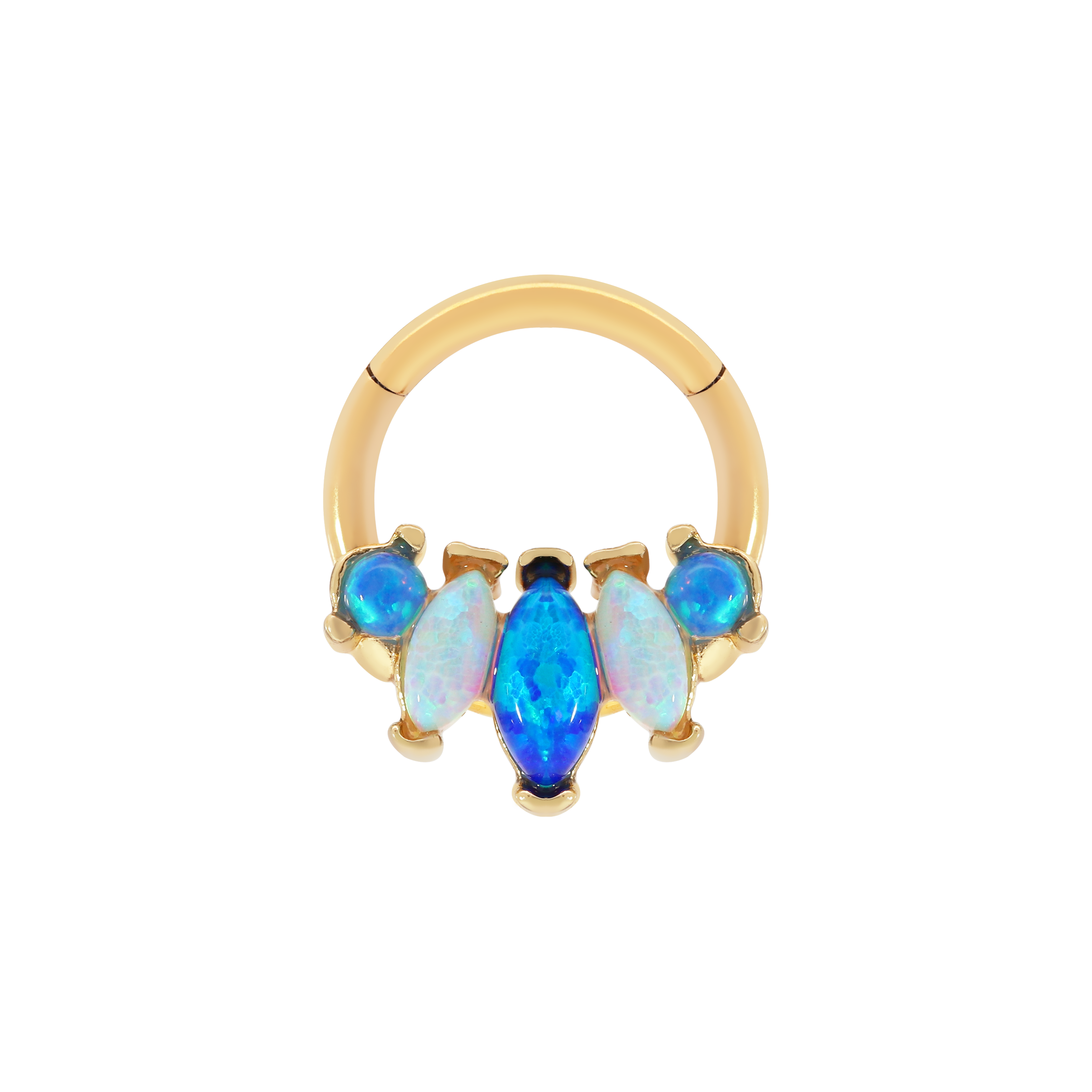 Trance Helix Daith & Cartilage Hoop Piercing - Gold