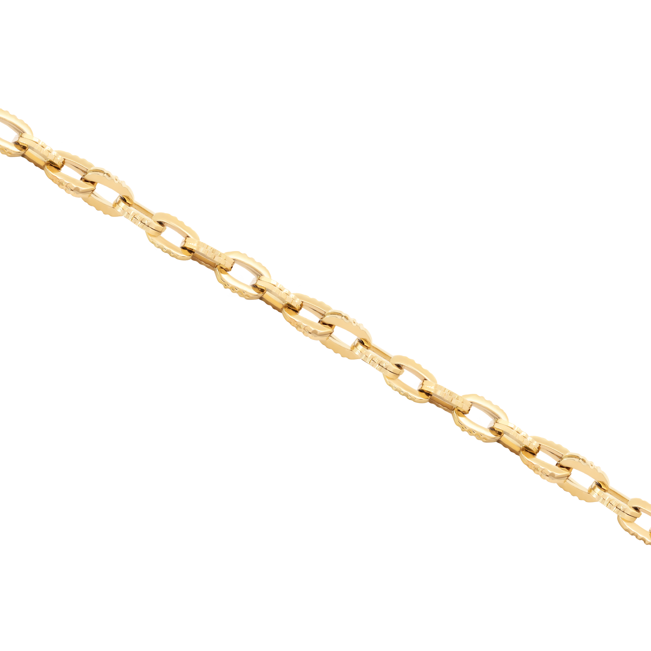 Limbo Textured Chain Link Bracelet - Gold