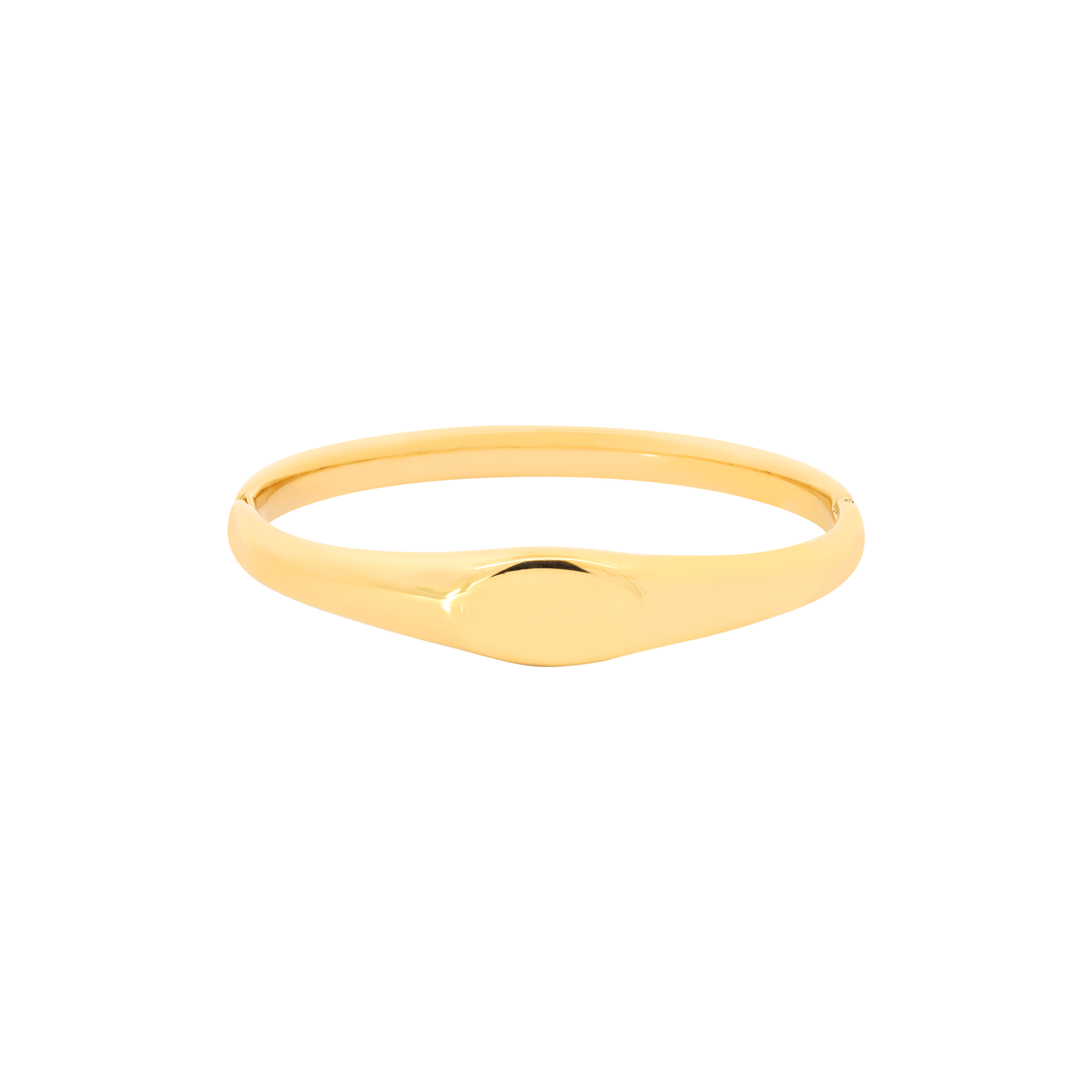 Otto Clicker Engraving Bangle - Gold