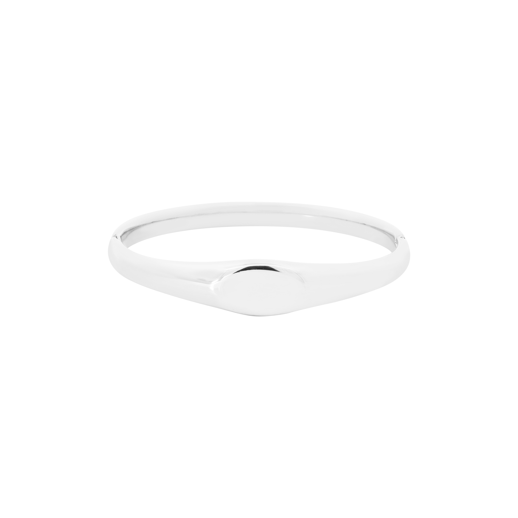 Otto Clicker Engraving Bangle - Silver