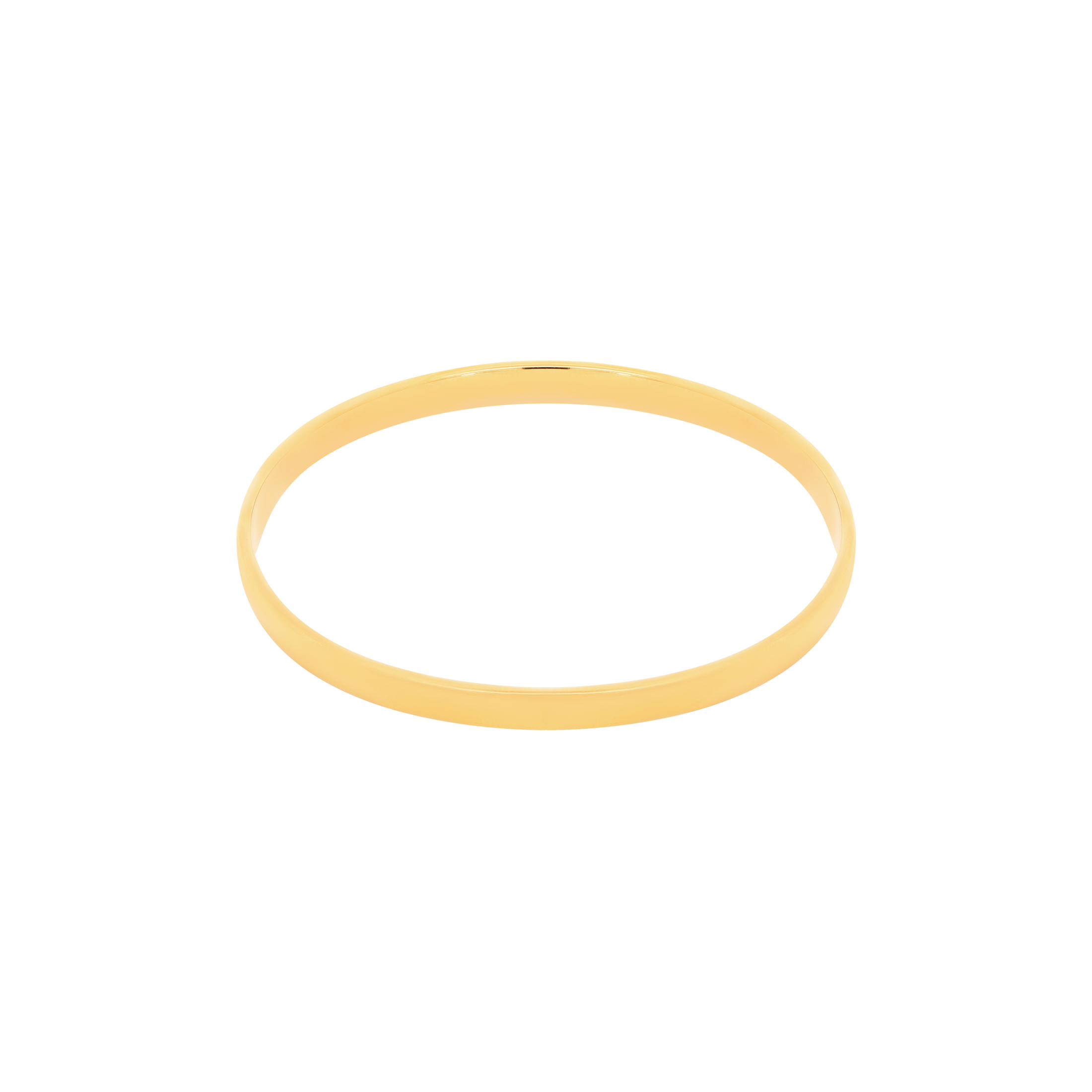 Rina Simple Band Bangle - Gold