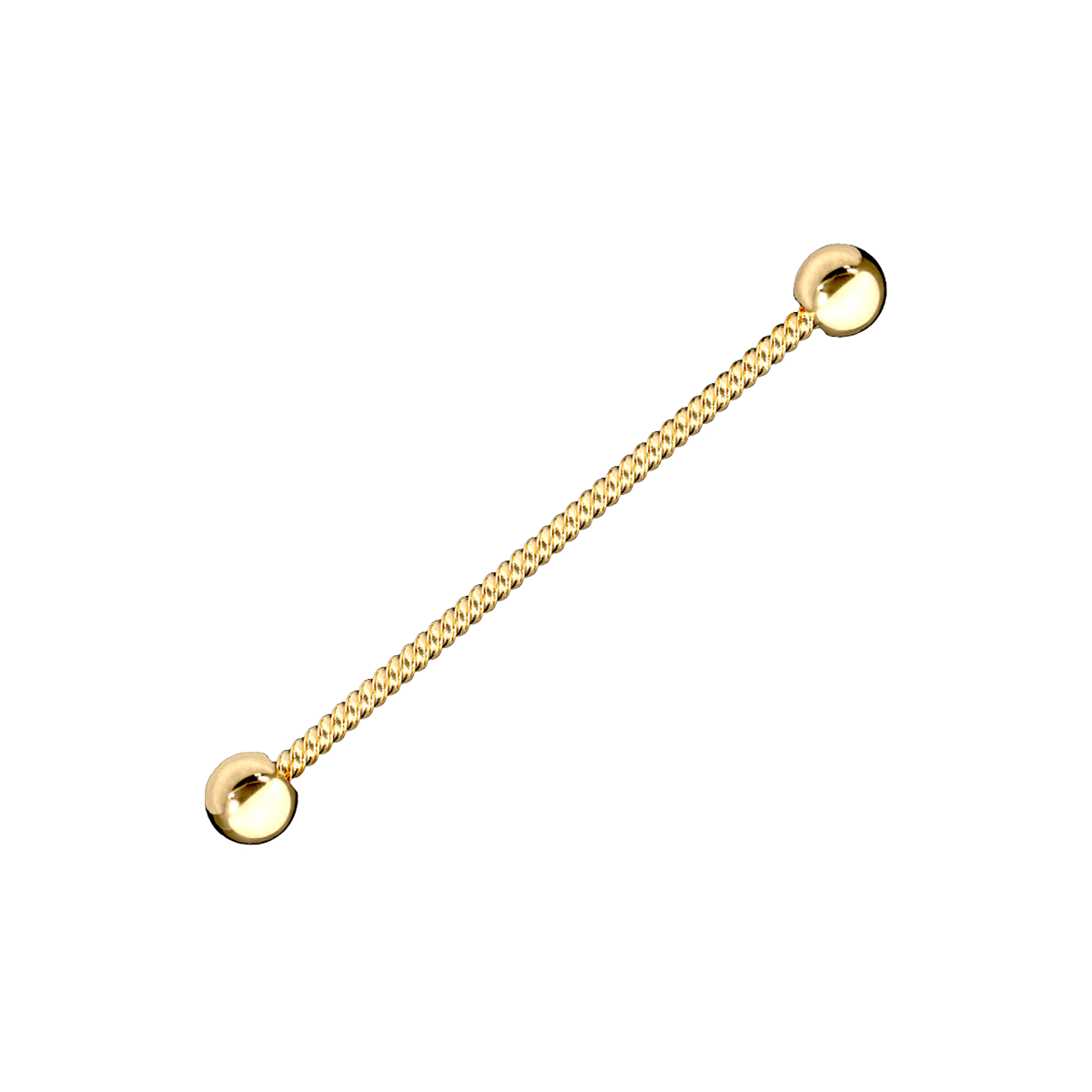 Entwine Rope Industrial & Scaffold Ear Piercing - Gold