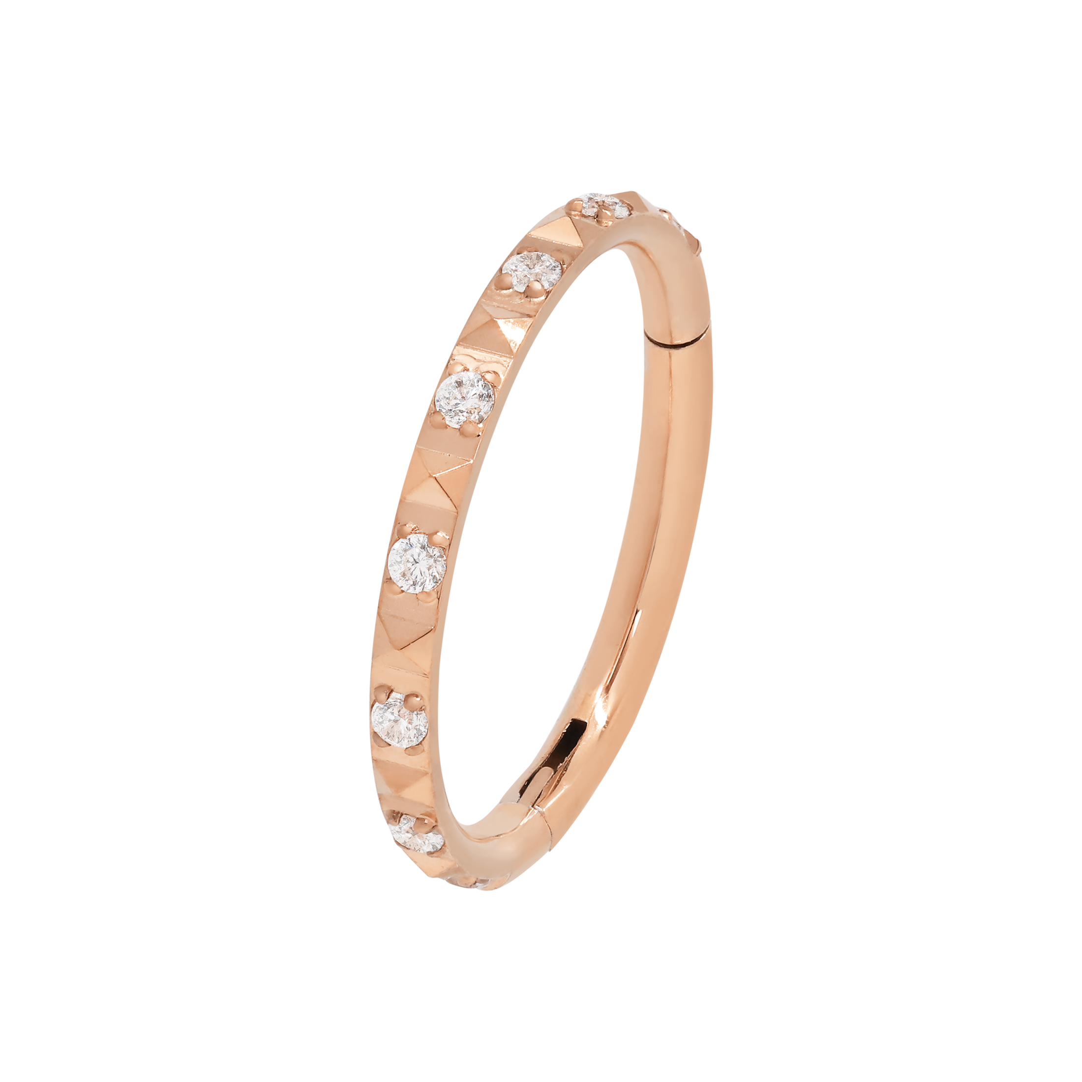 Matter Helix Conch & Cartilage Hoop Piercing - Rose Gold