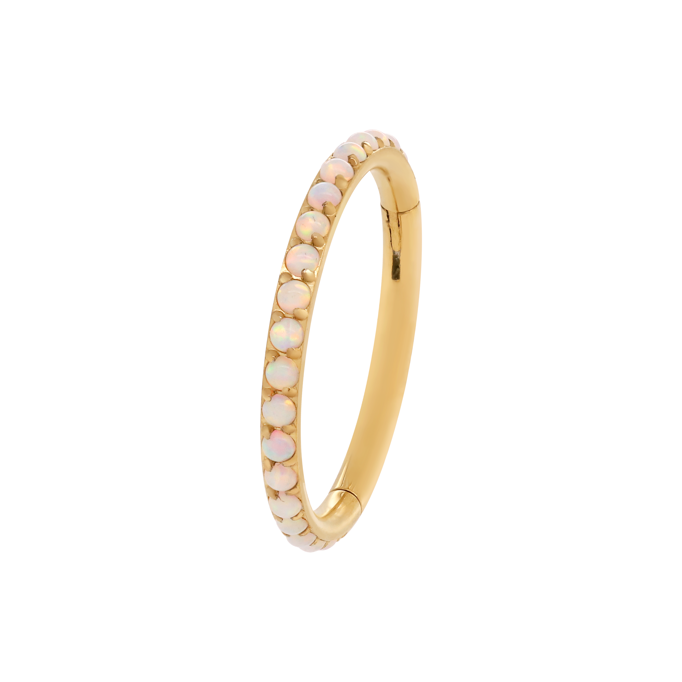 Odyssey Opal Helix Conch & Cartilage Hoop Piercing - 14K Solid Gold