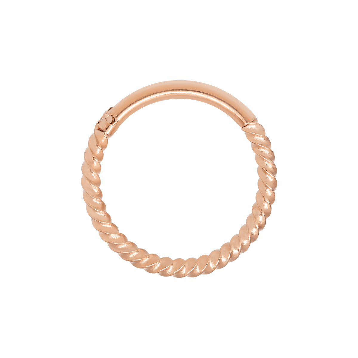 Rope Helix Conch & Cartilage Hoop Piercing - Rose Gold – Loveless Friday