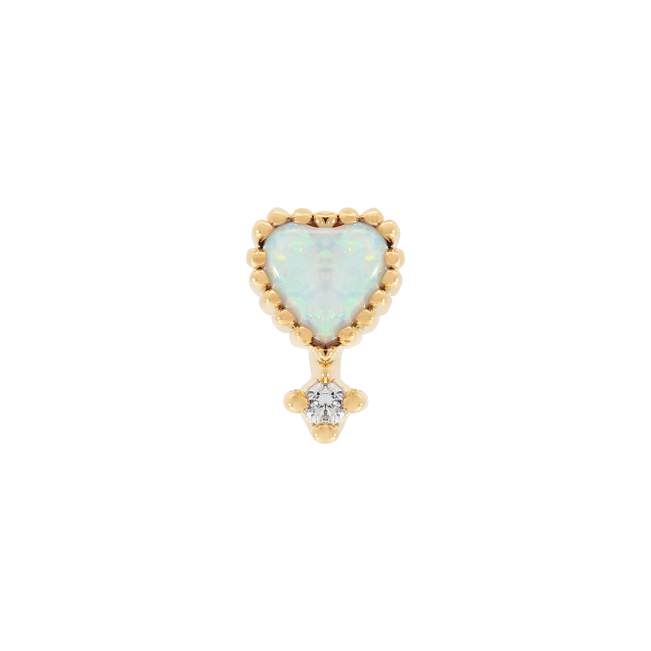 Affection Gemstone Helix Tragus Cartilage & Conch Ear Piercing 2 - Gold