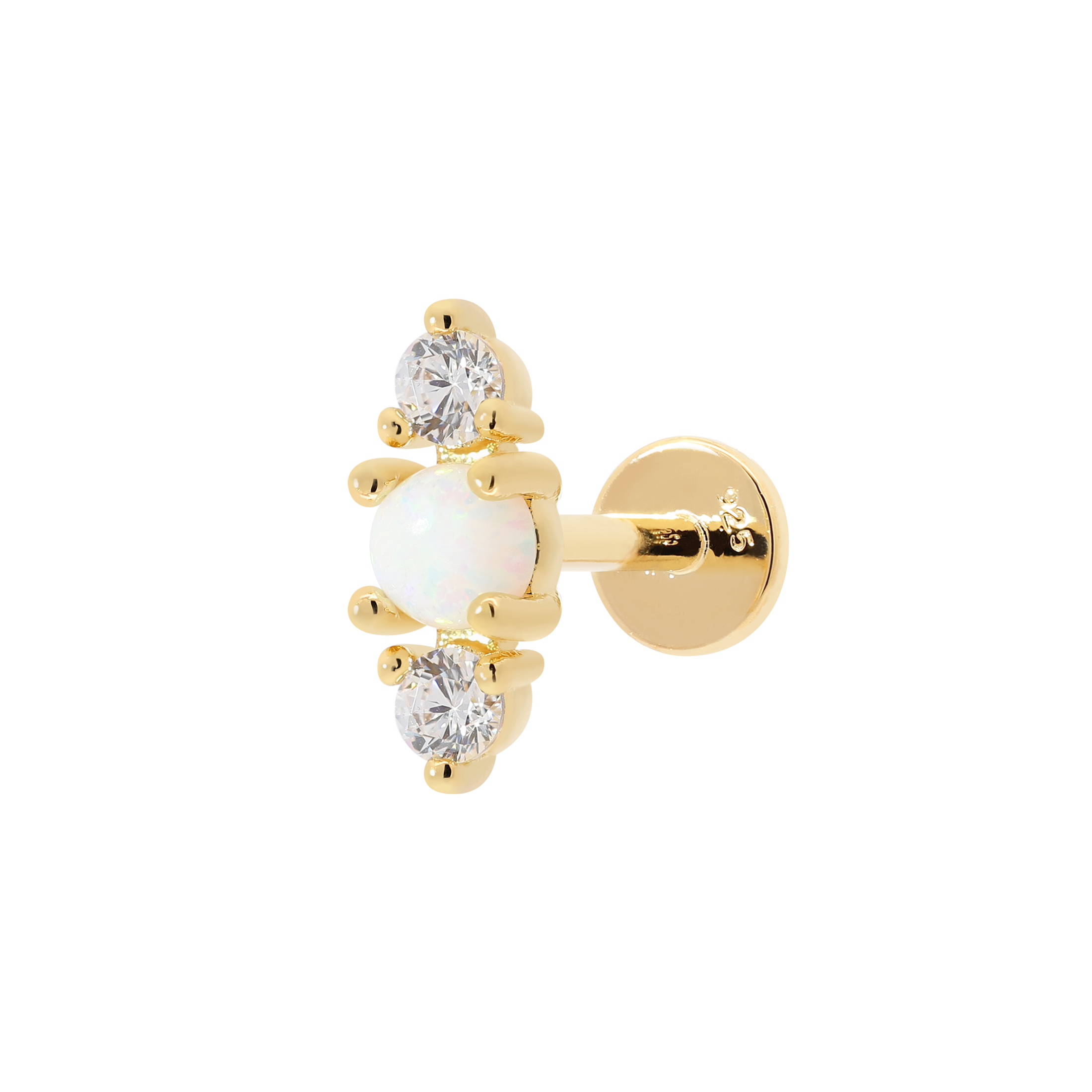 Ariel Helix Tragus Cartilage & Conch Ear Piercing - Gold