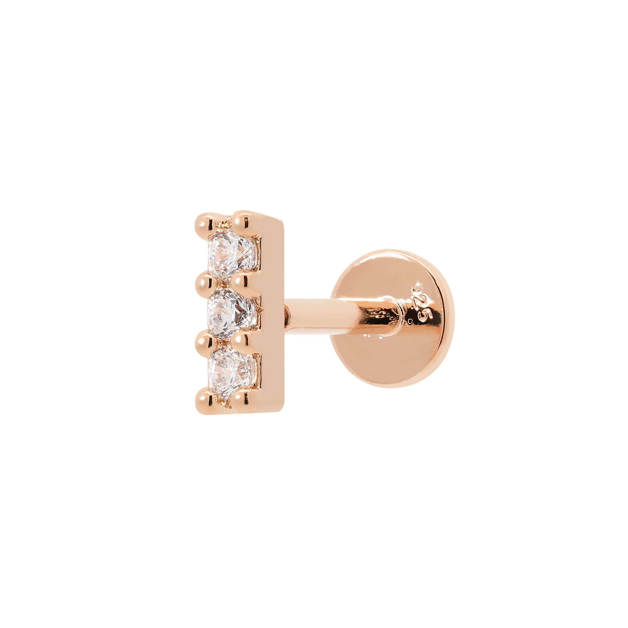 Ascension Helix Tragus Cartilage & Conch Ear Piercing - Rose Gold