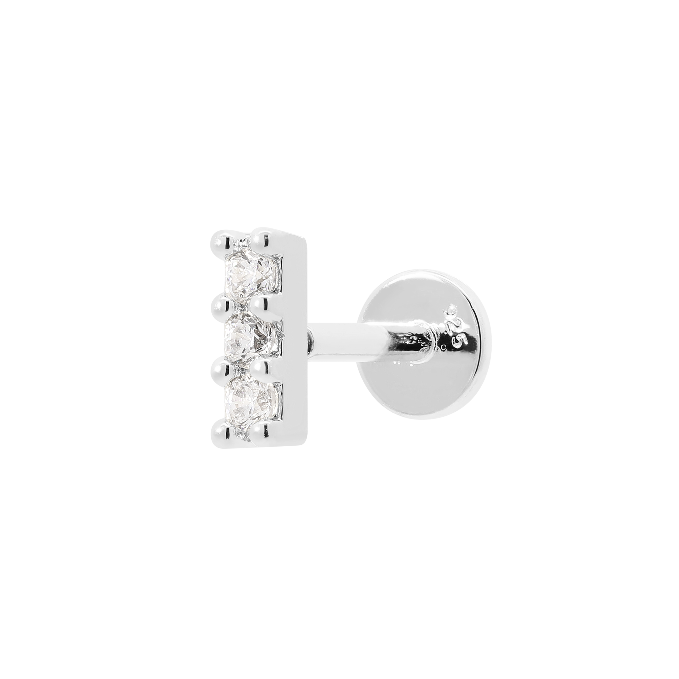 Ascension Helix Tragus Cartilage & Conch Ear Piercing - Silver