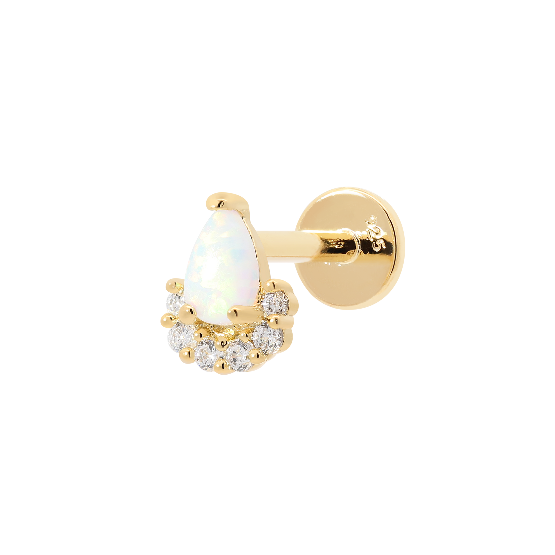Gatsby Helix Tragus Cartilage & Conch Ear Piercing - Gold