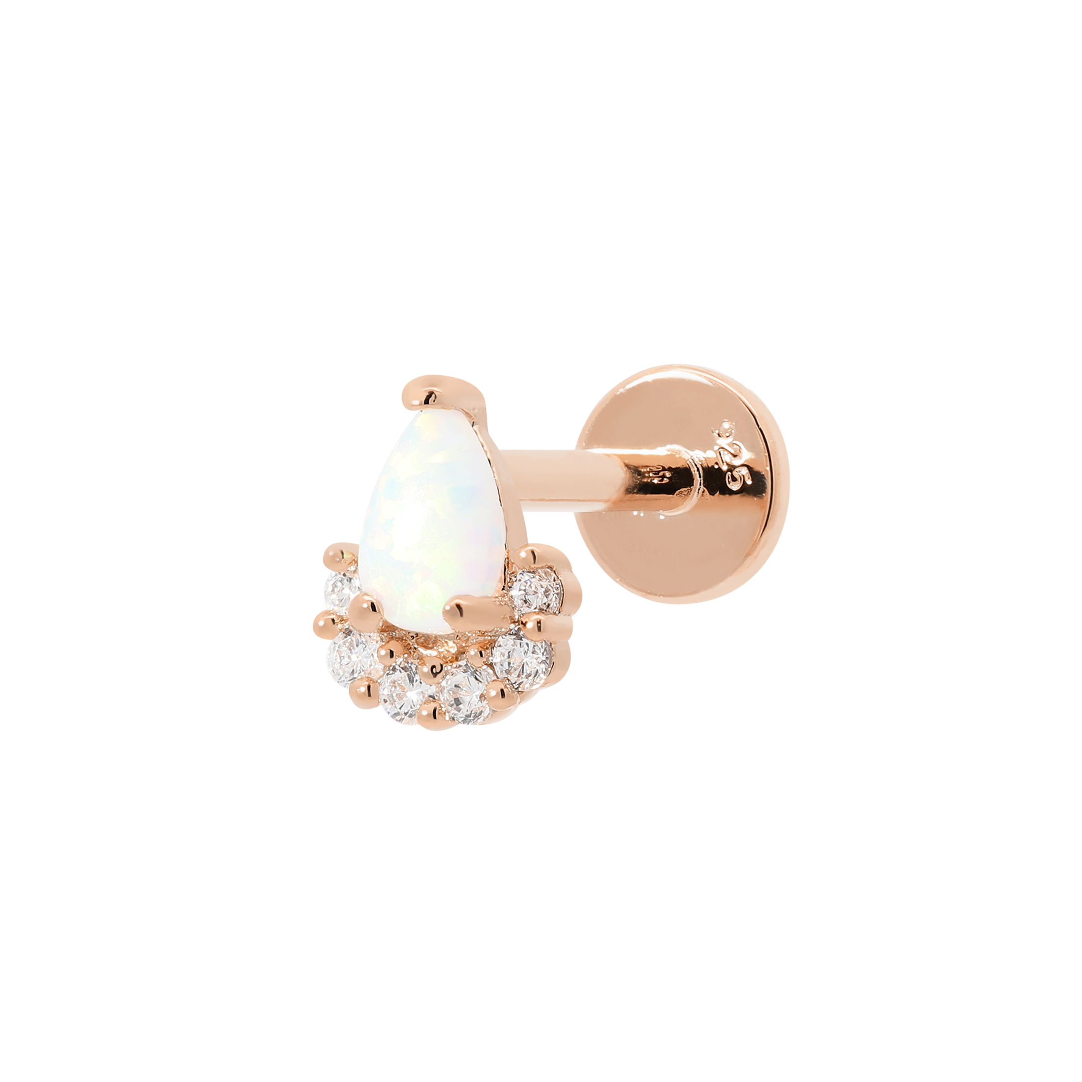 Gatsby Helix Tragus Cartilage & Conch Ear Piercing - Rose Gold