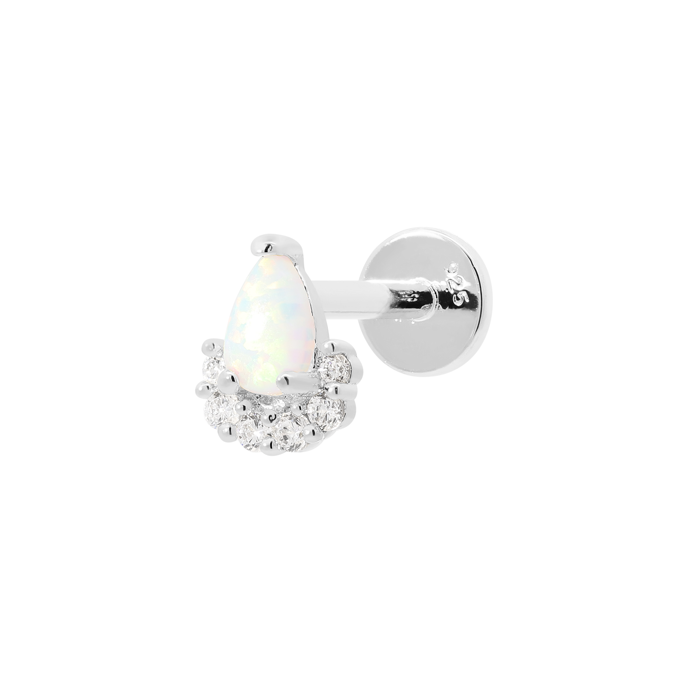 Gatsby Helix Tragus Cartilage & Conch Ear Piercing - Sterling Silver