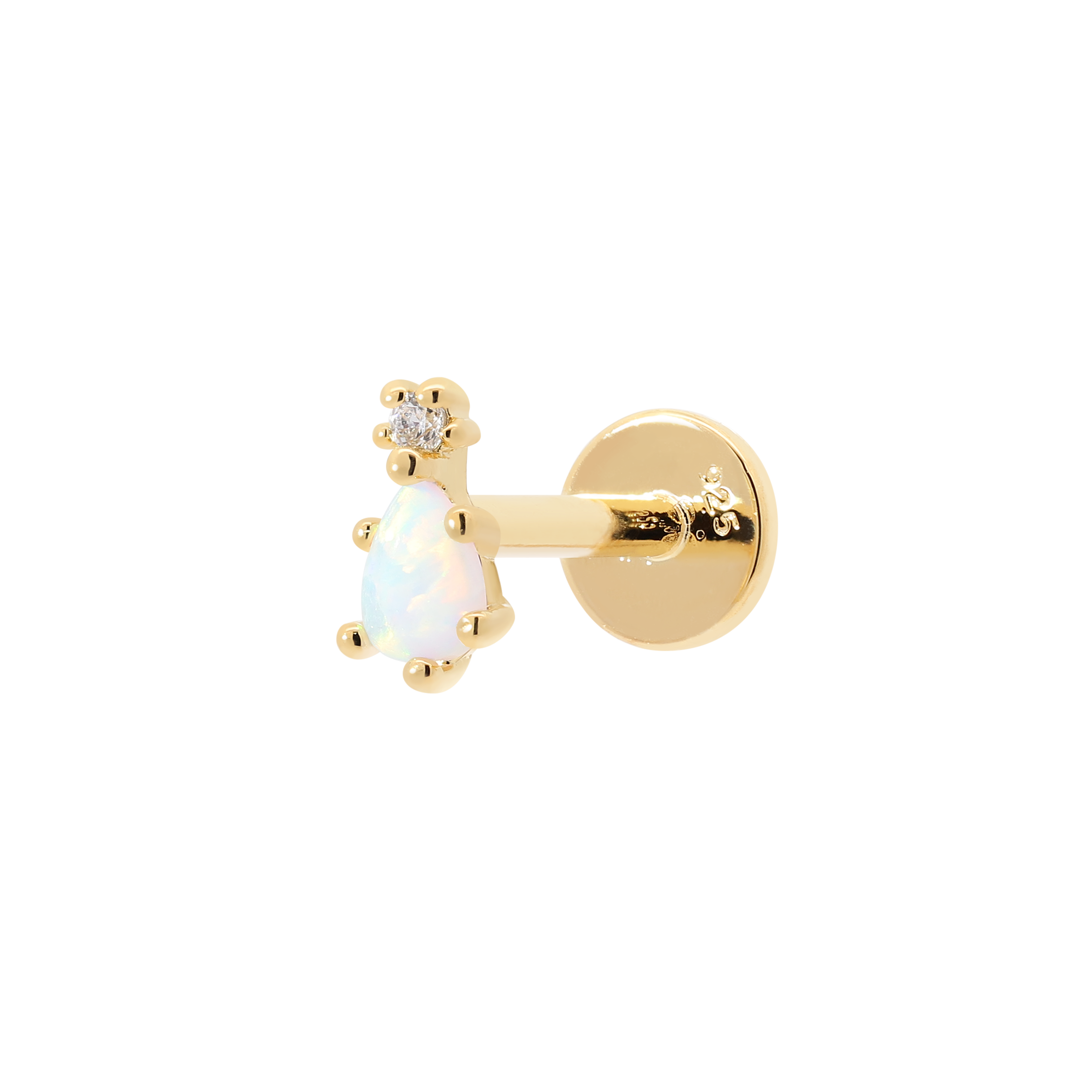Kacey Helix Tragus Cartilage & Conch Ear Piercing - Gold