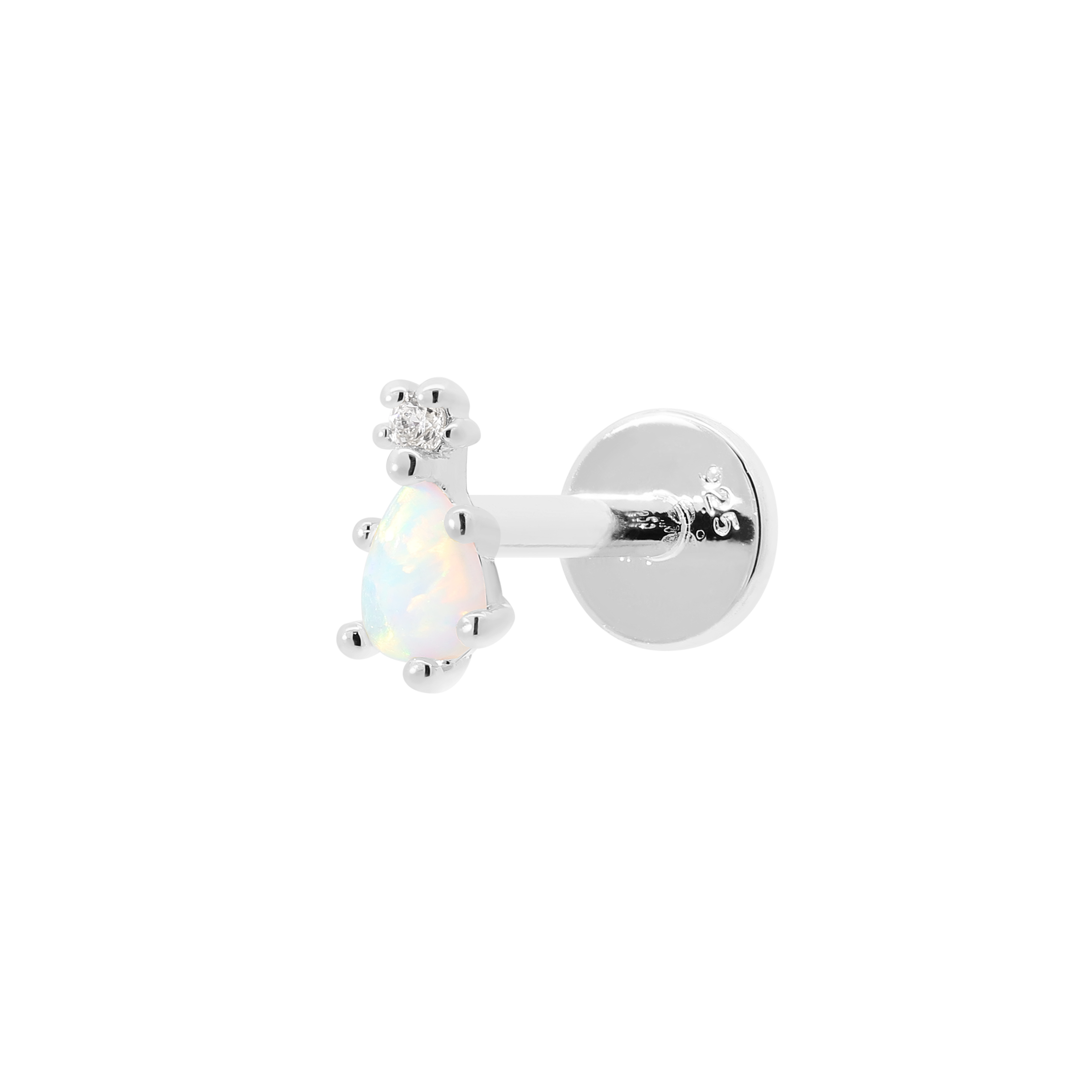 Kacey Helix Tragus Cartilage & Conch Ear Piercing - Sterling Silver
