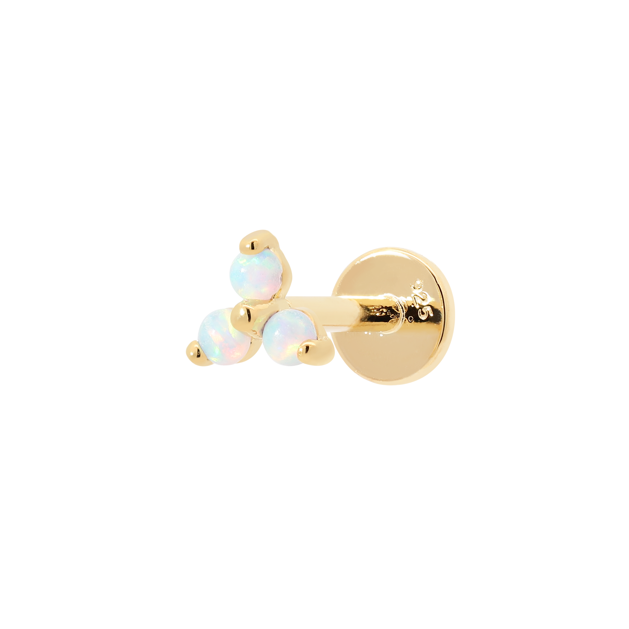 Lapse Opal Helix Tragus Cartilage & Conch Ear Piercing - Gold