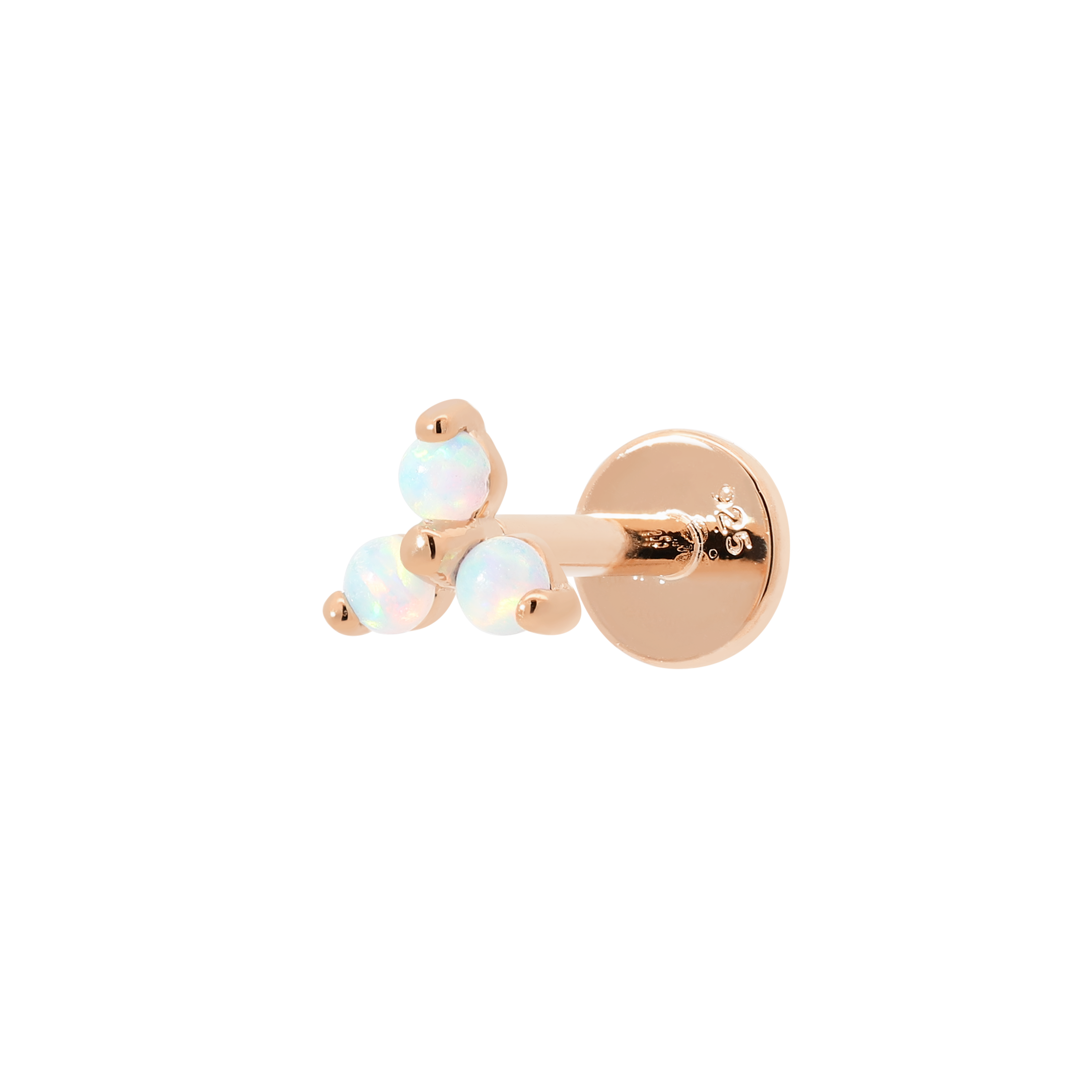 Lapse Opal Helix Tragus Cartilage & Conch Ear Piercing - Rose Gold