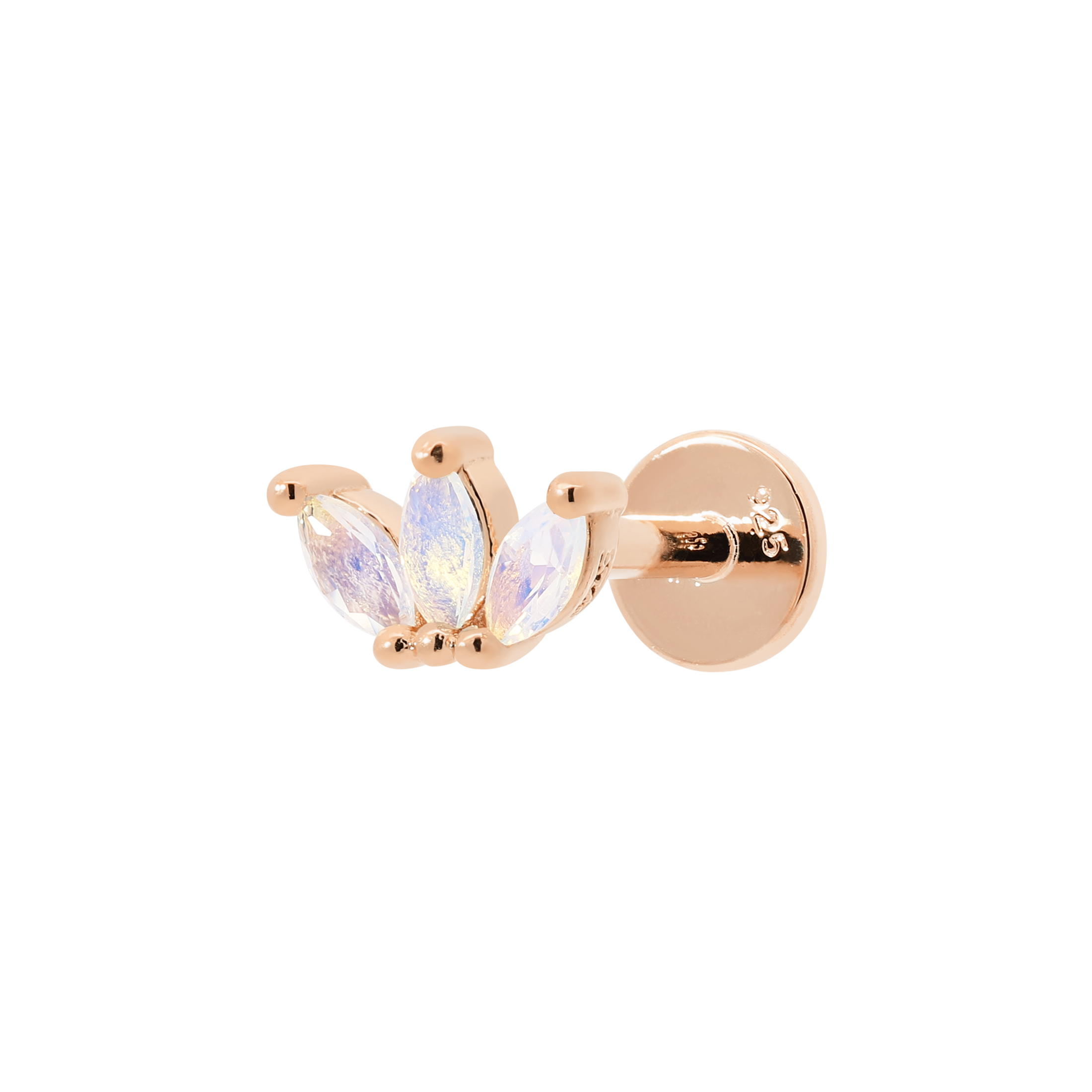 Melrose Helix Tragus Cartilage & Conch Ear Piercing - Rose Gold