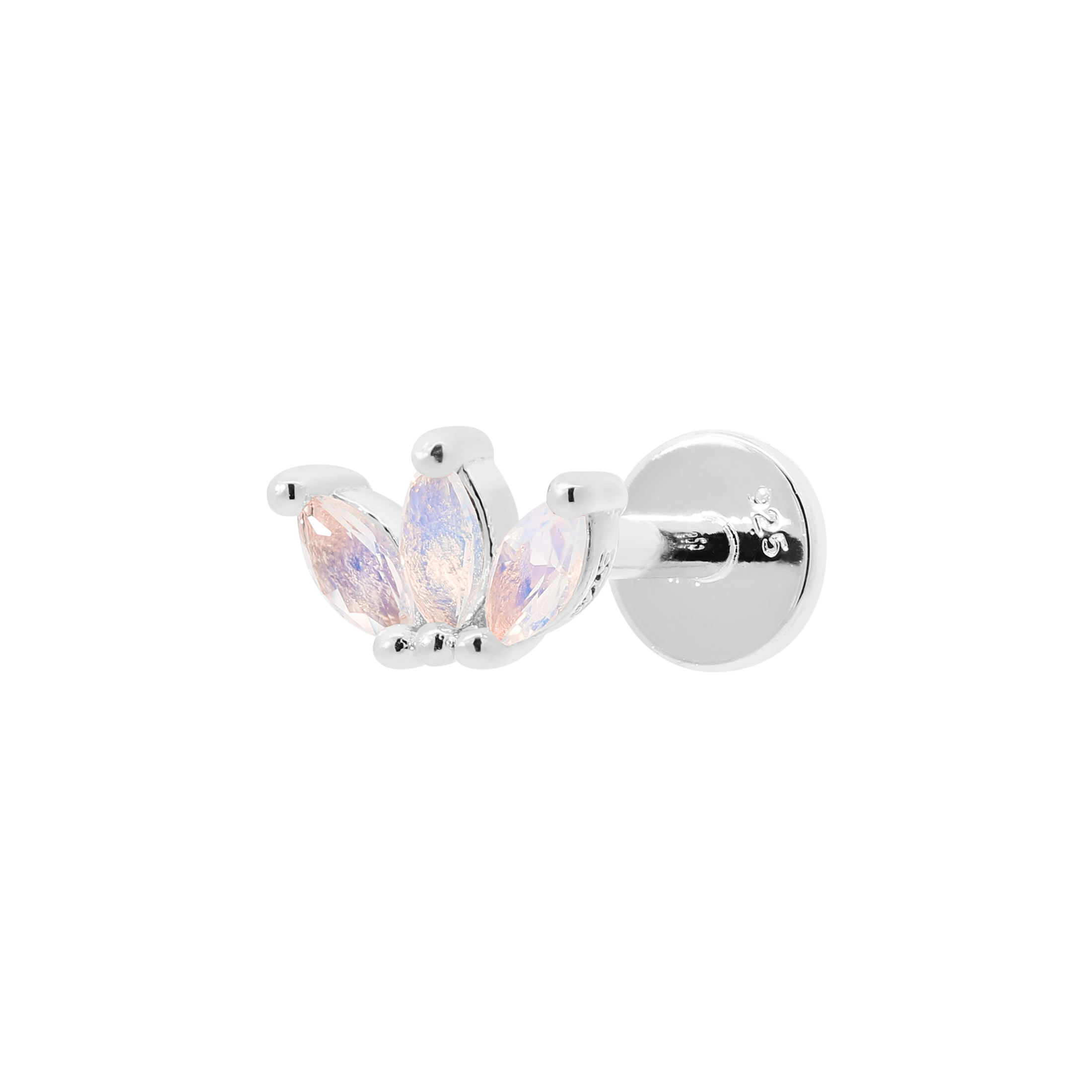 Melrose Helix Tragus Cartilage & Conch Ear Piercing - Sterling Silver