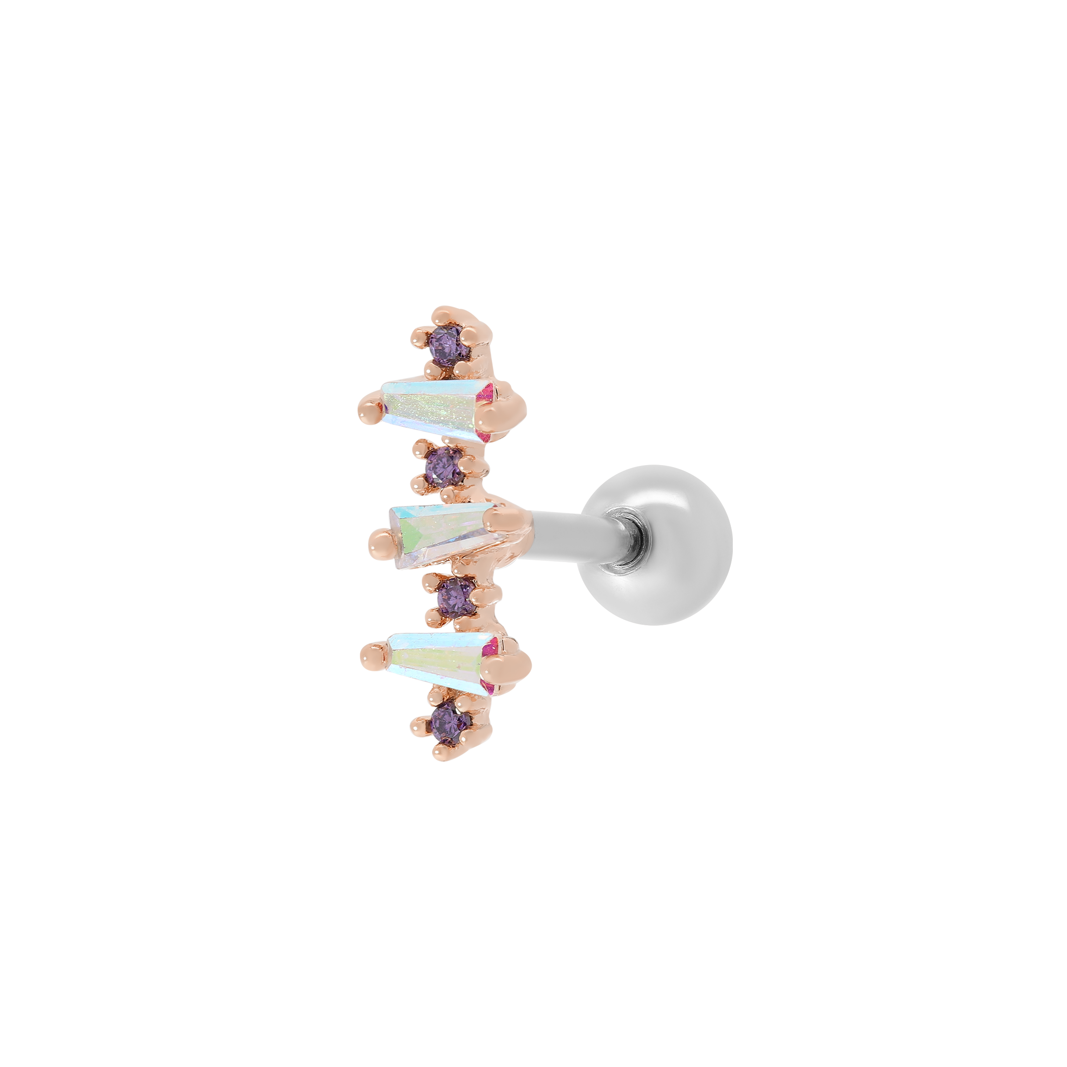 Sabrina Helix Tragus Cartilage & Conch Ear Piercing - Rose Gold
