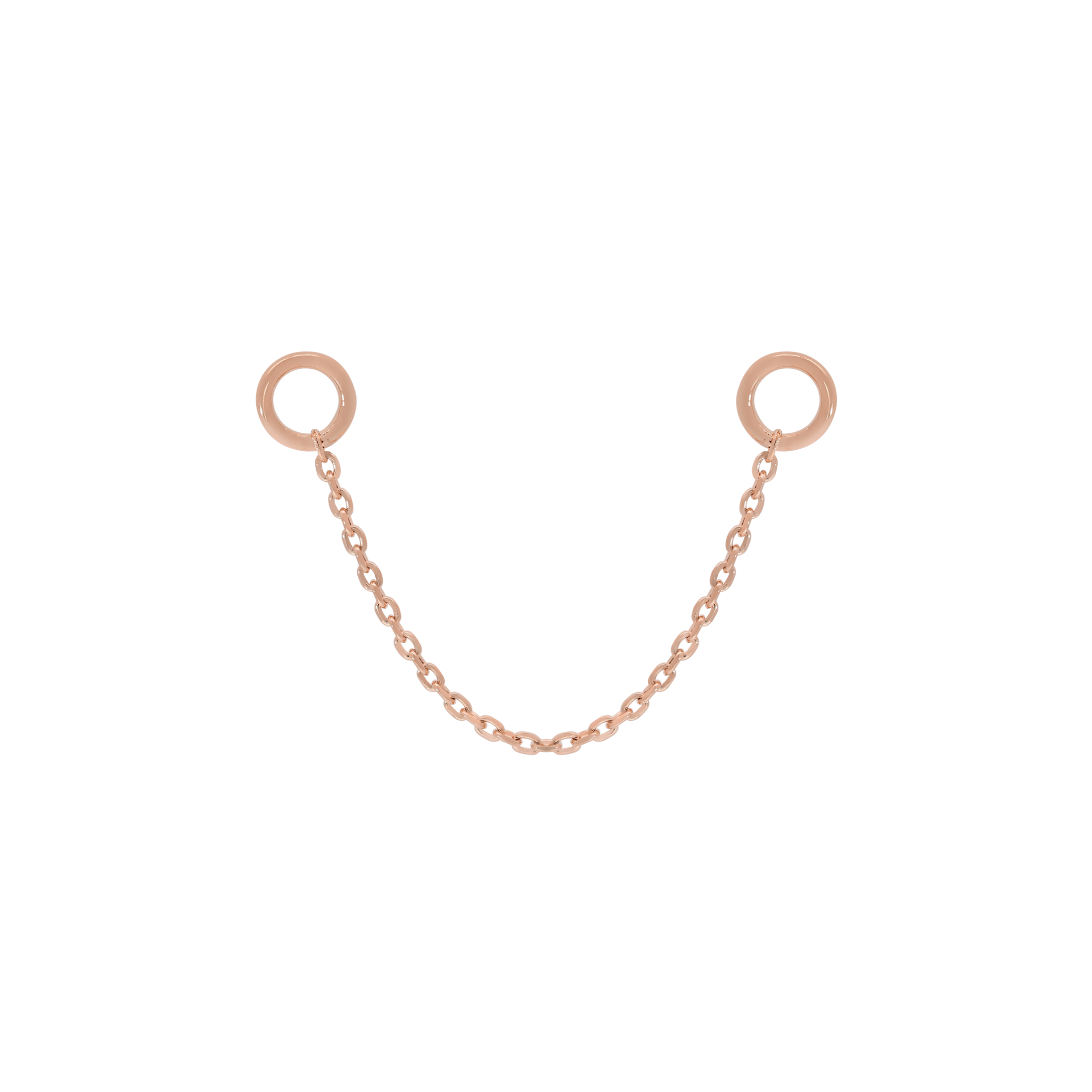 Bound Earring Chain 30mm - Rose Gold