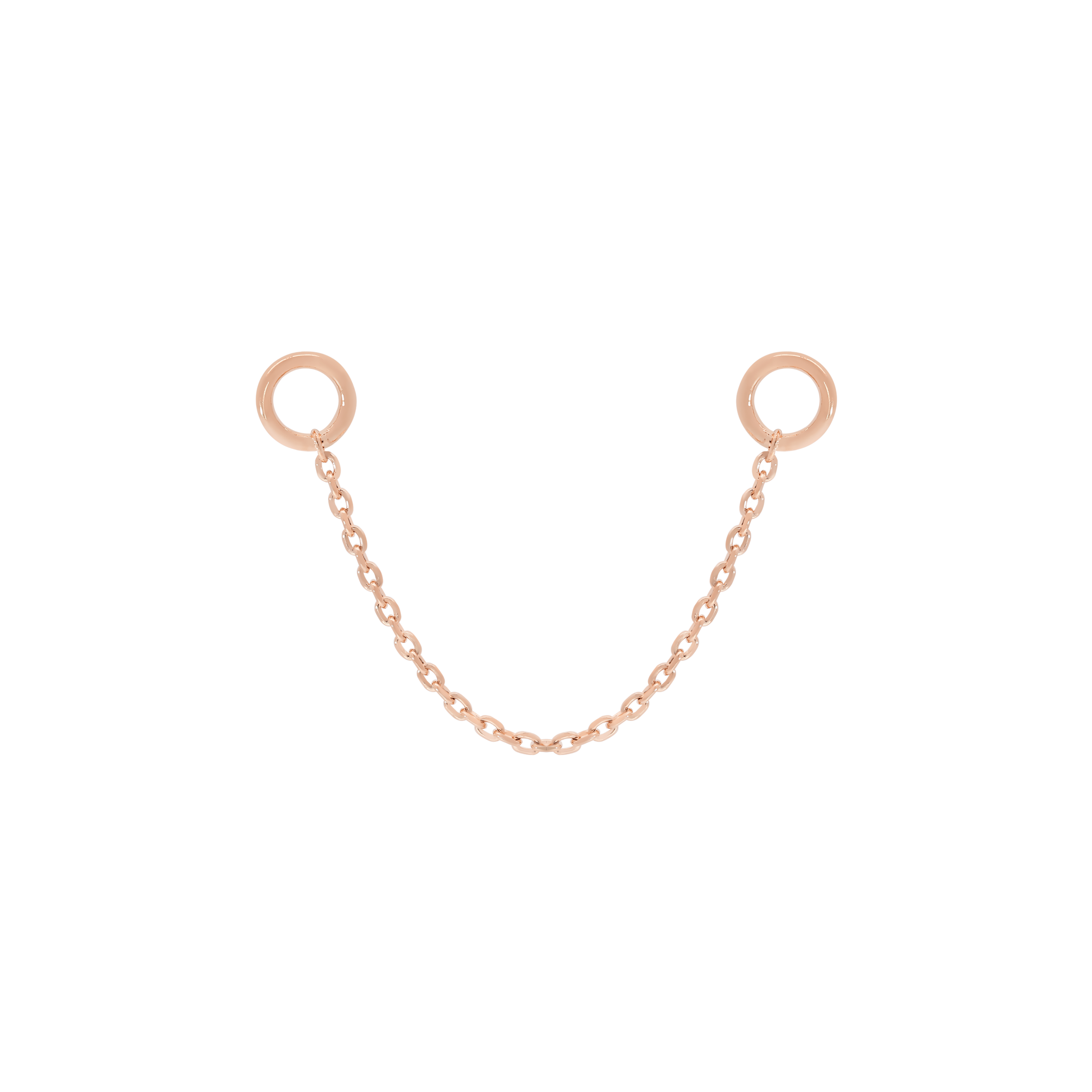 Bound Earring Chain 30mm - Rose Gold