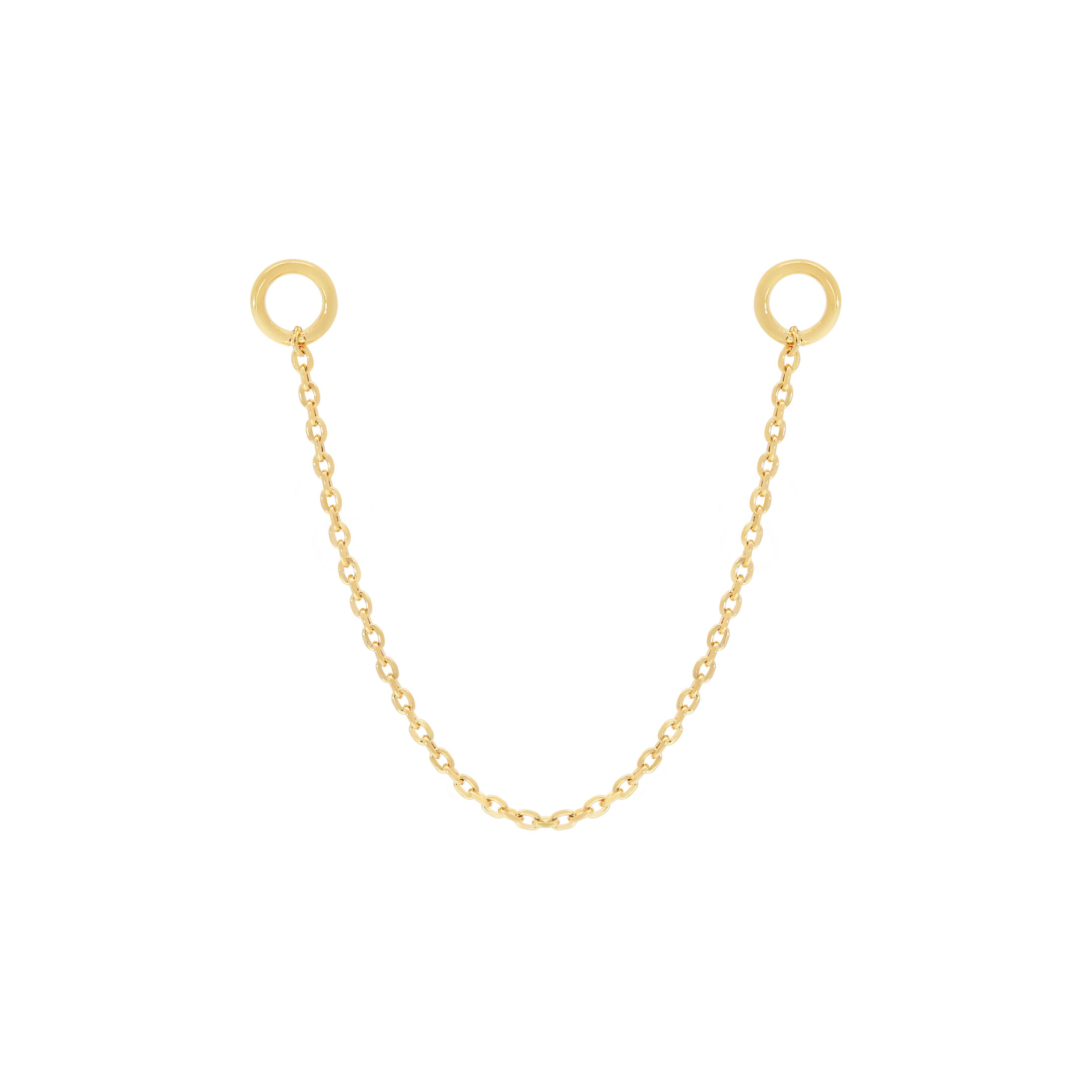 Bound Earring Chain 45mm - Gold