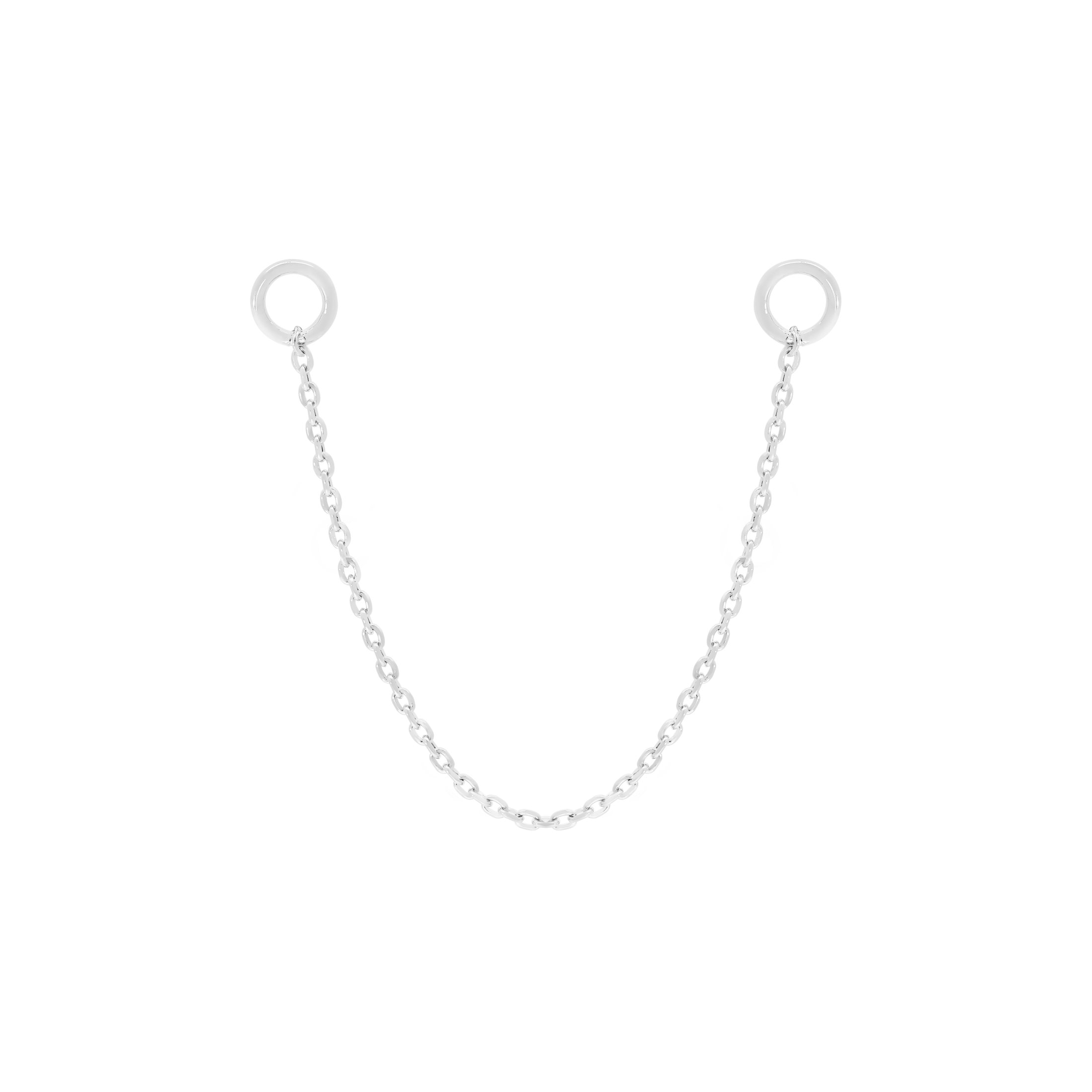 Bound Earring Chain 45mm - Sterling Silver