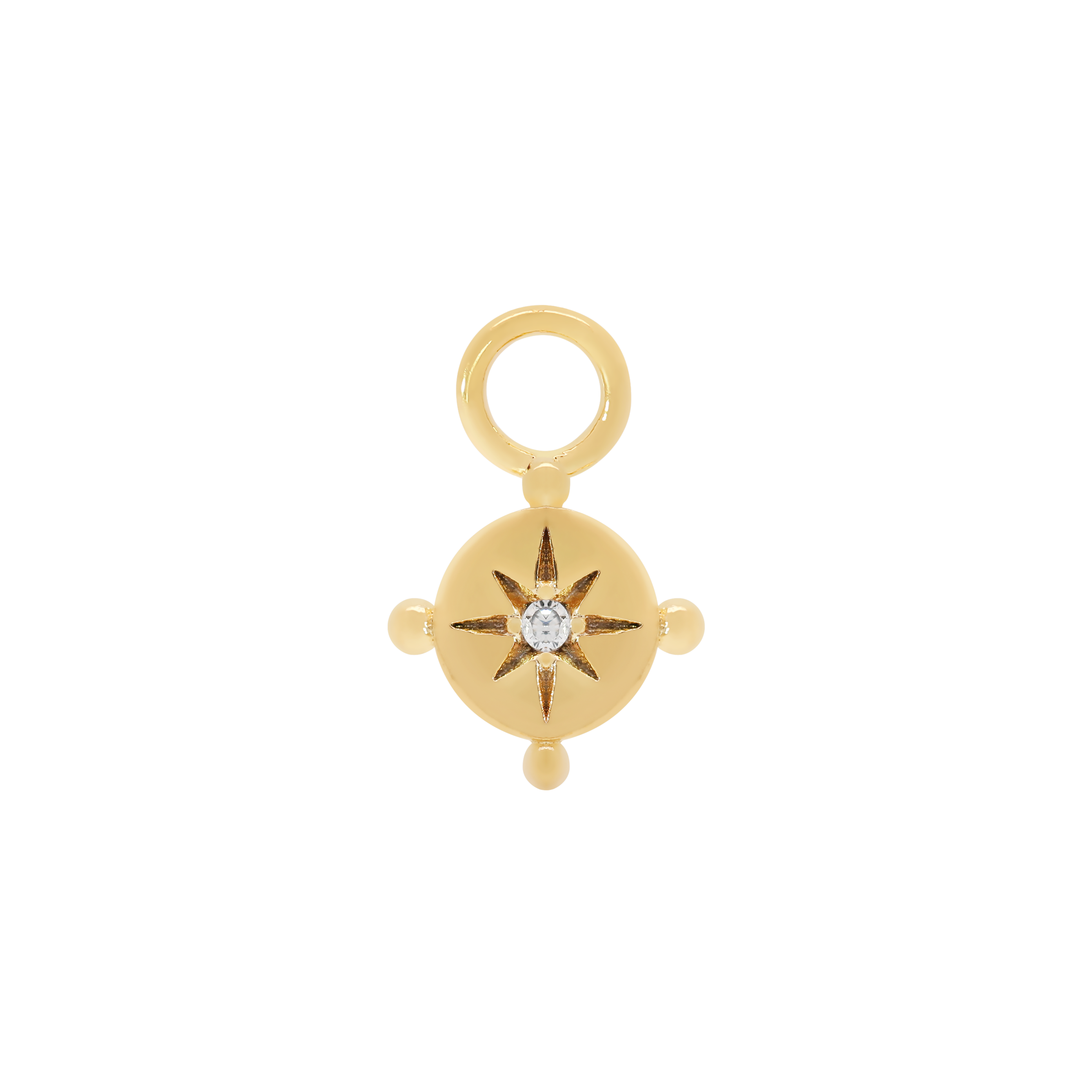 Destiny Pendant Star Earring Charm - Gold