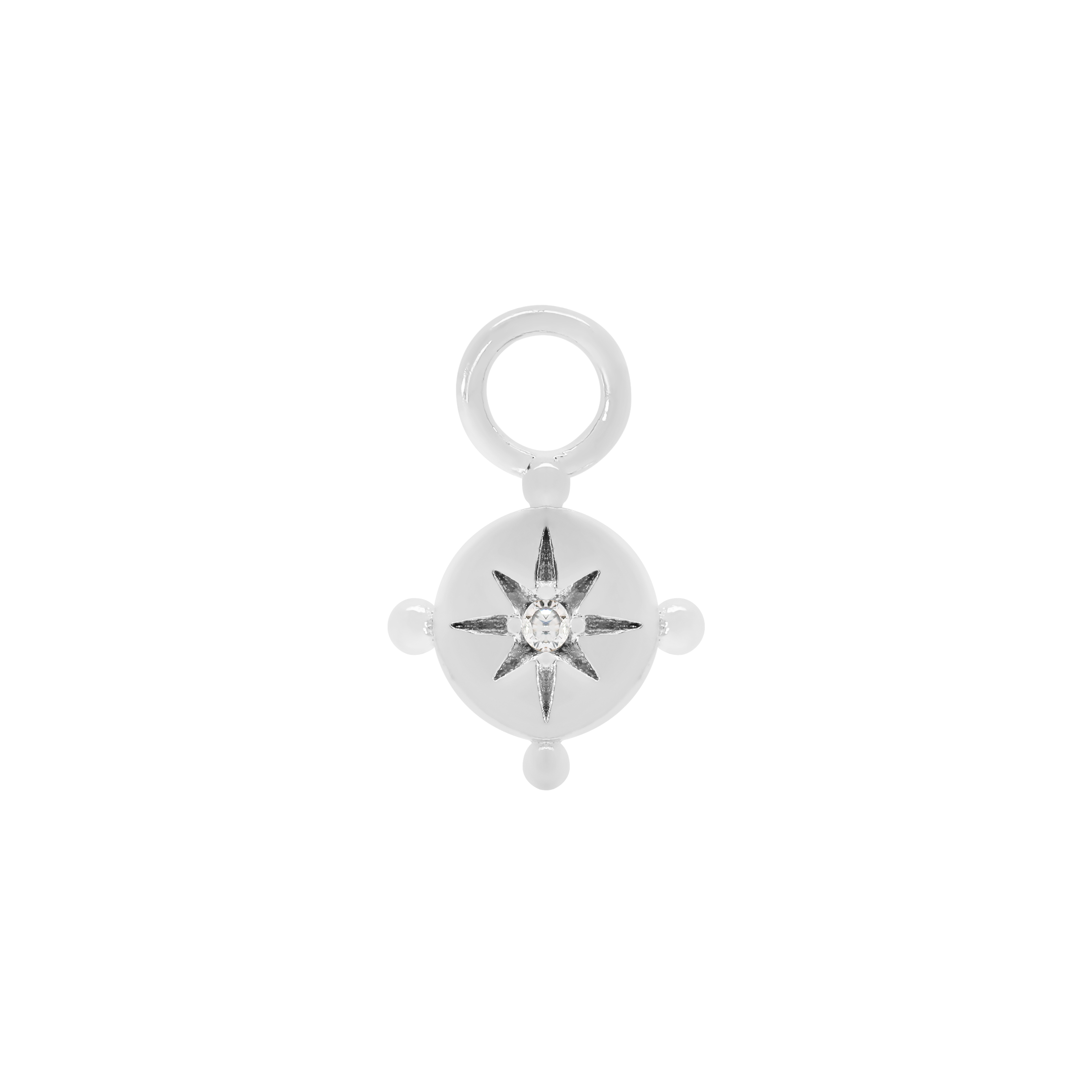 Destiny Pendant Star Earring Charm - Sterling Silver