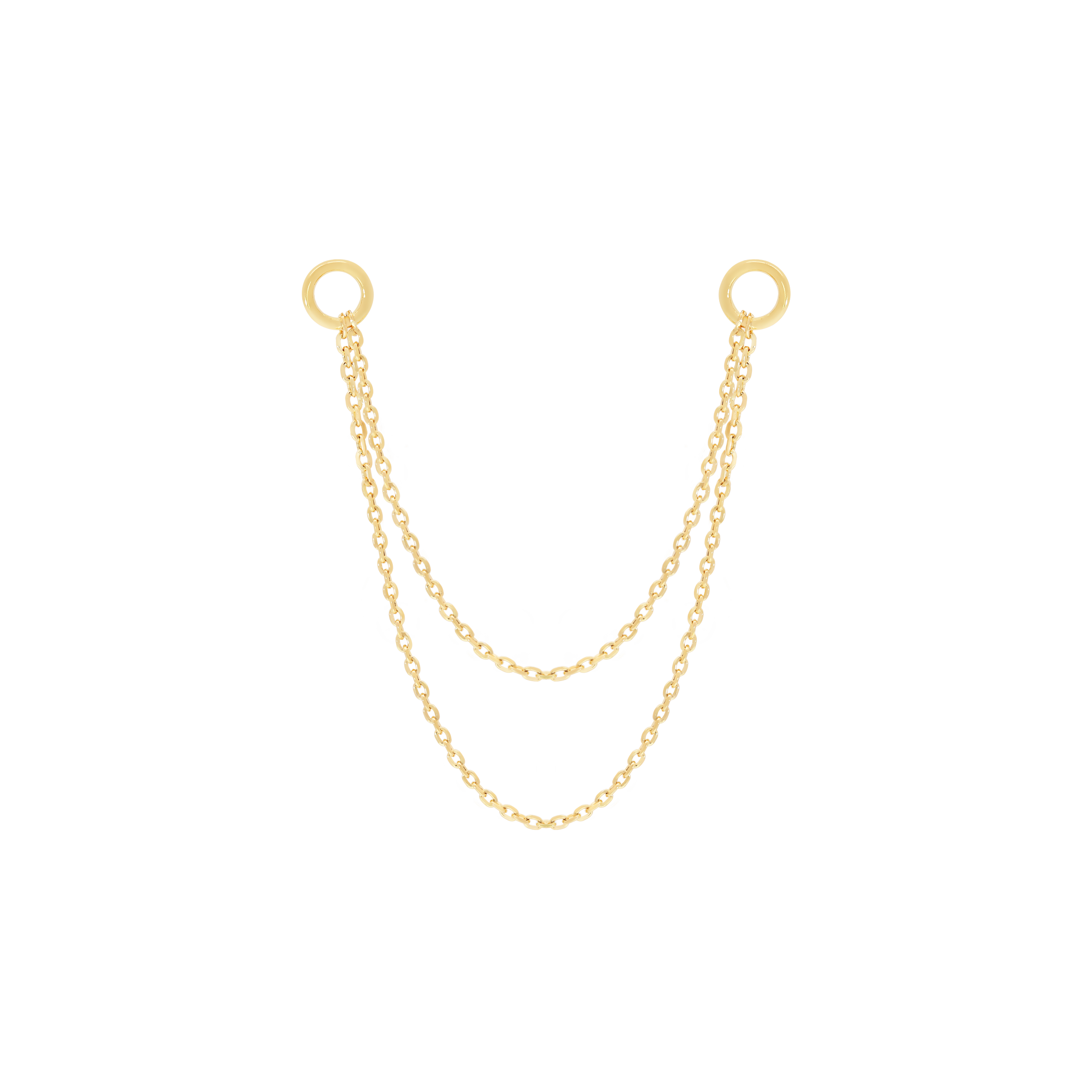 Fate Double Earring Chain - Gold