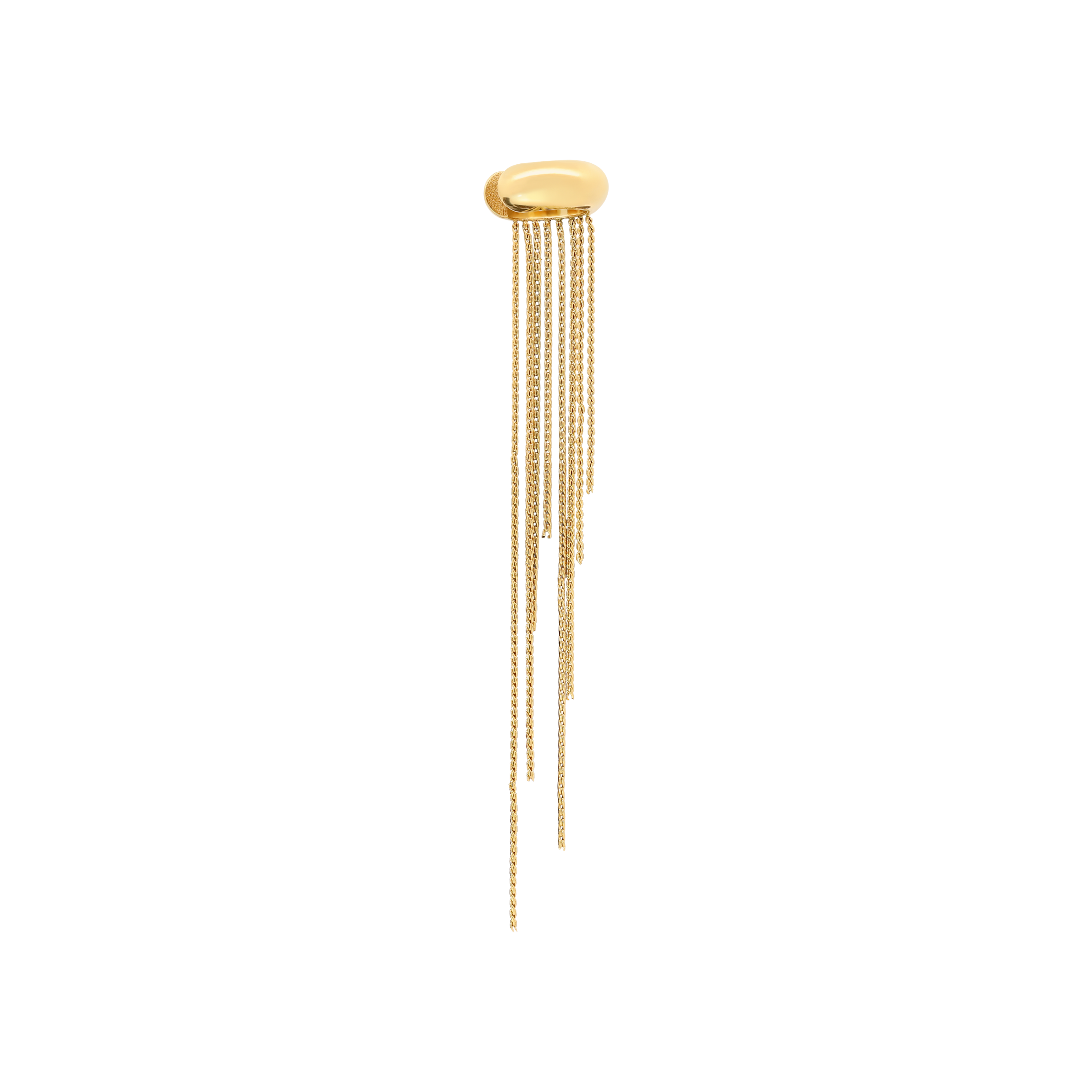 Cascade Dangling Chains Ear Cuff - Gold