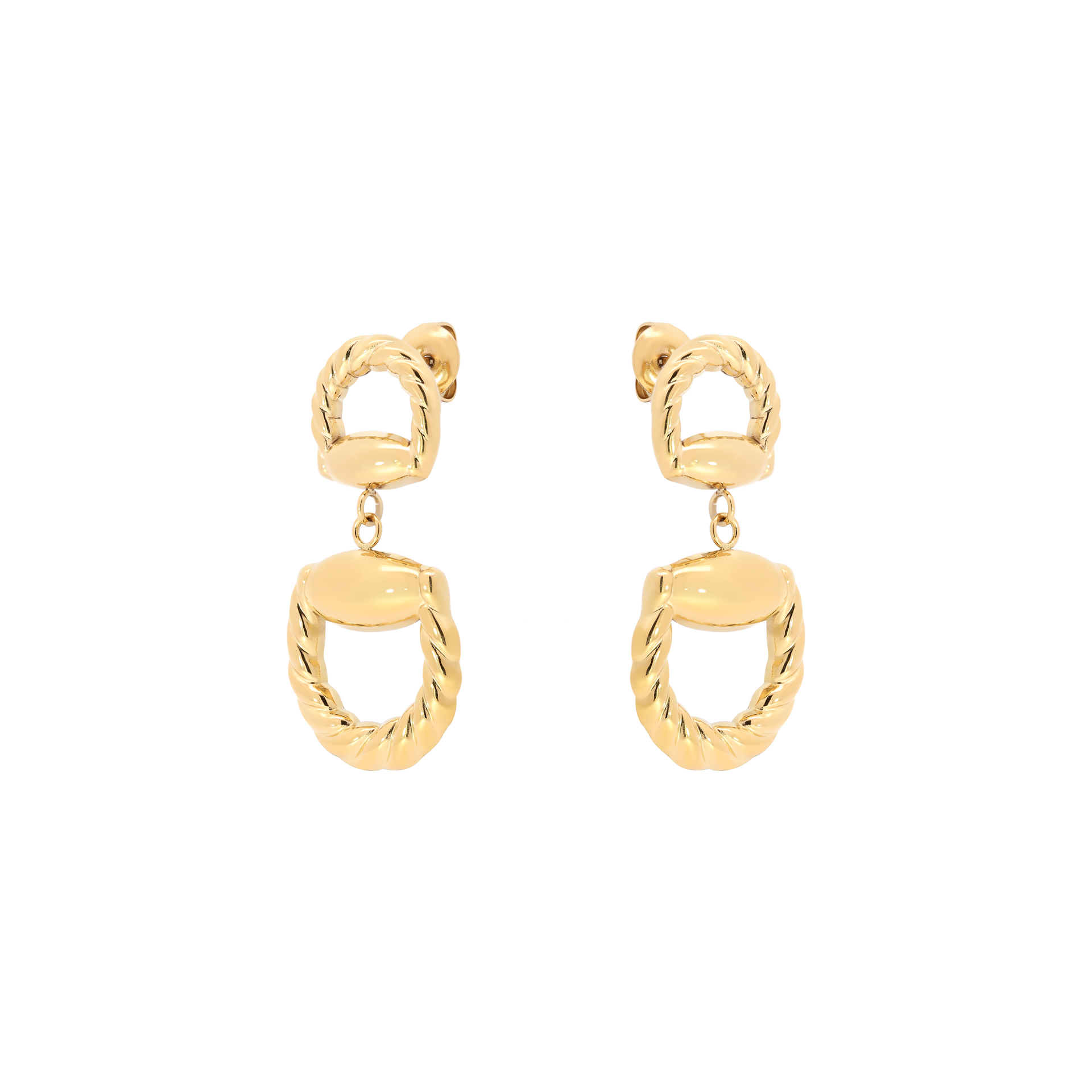 Julianne Rope Hoop Earrings - Gold – Loveless Friday