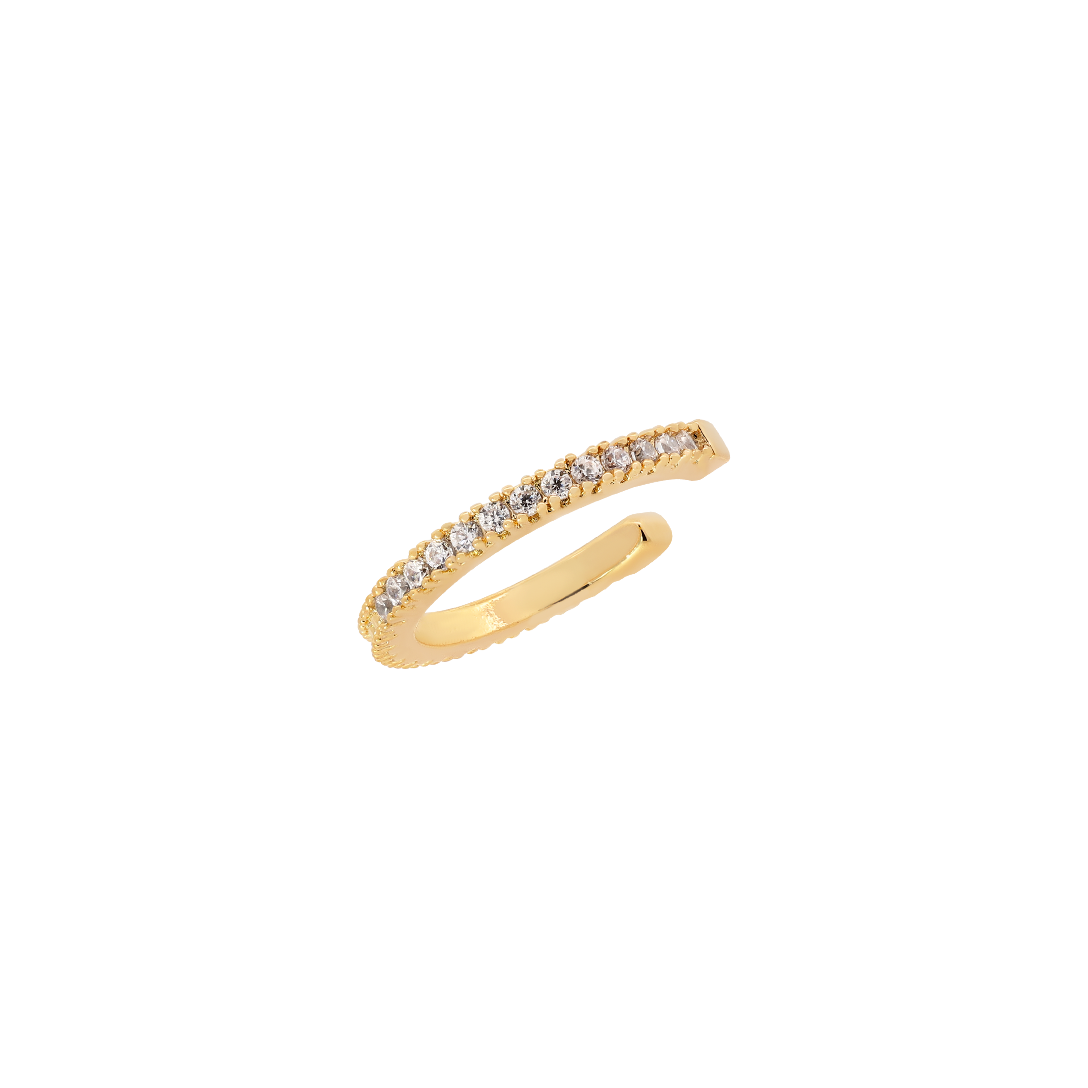 Logic Gemstone Ear Cuff - Gold