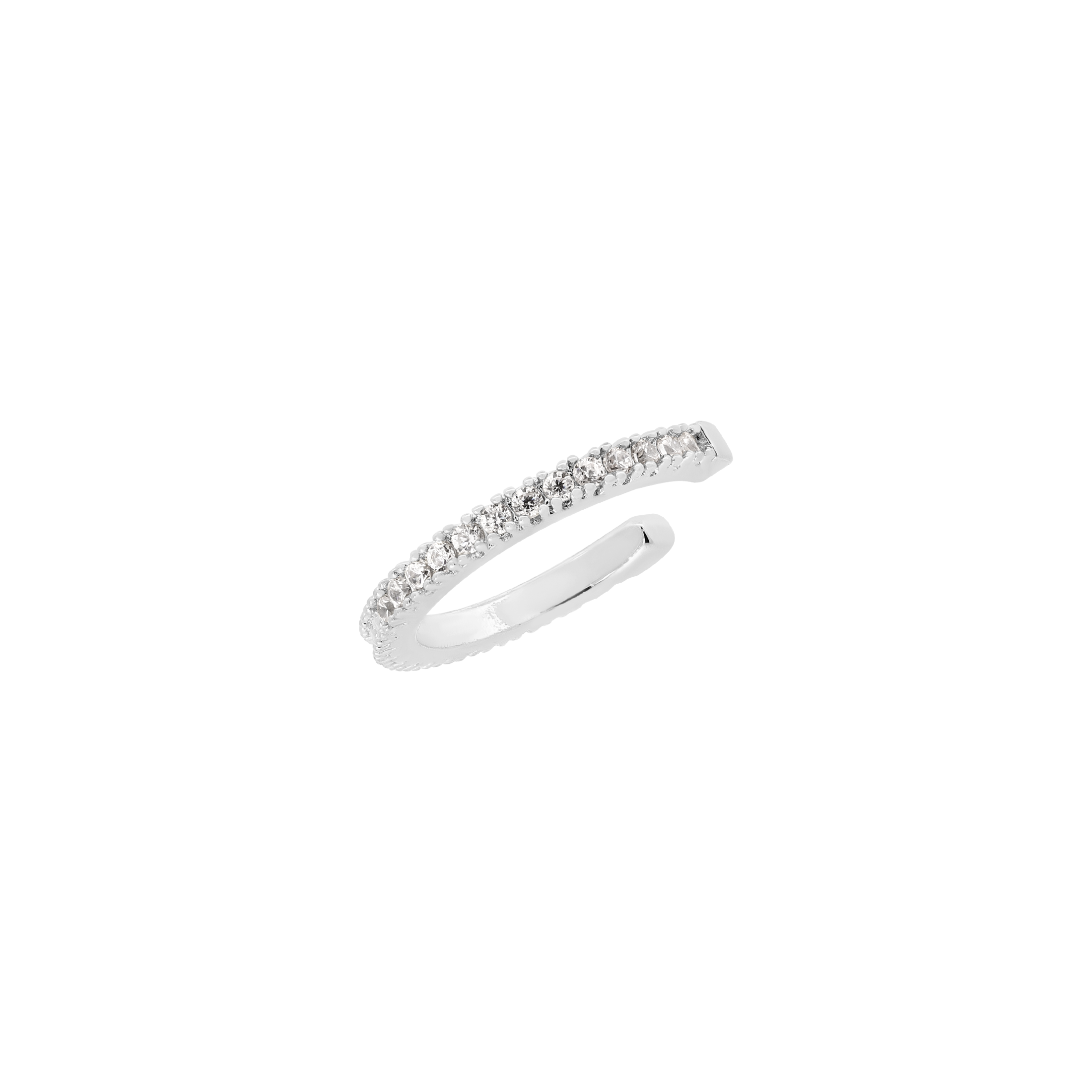 Logic Gemstone Ear Cuff - Sterling Silver