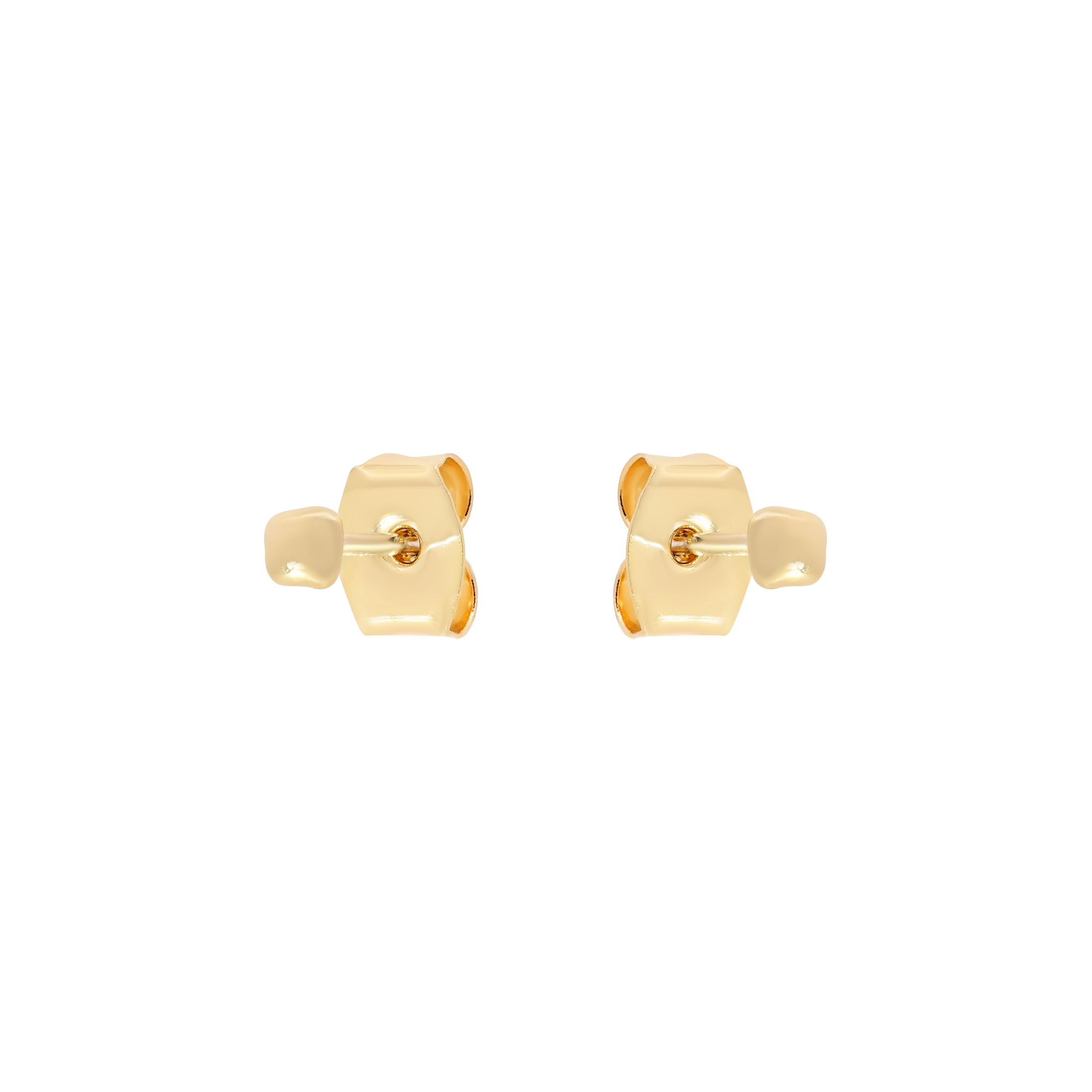 Pebble Dainty Stud Earrings - Gold