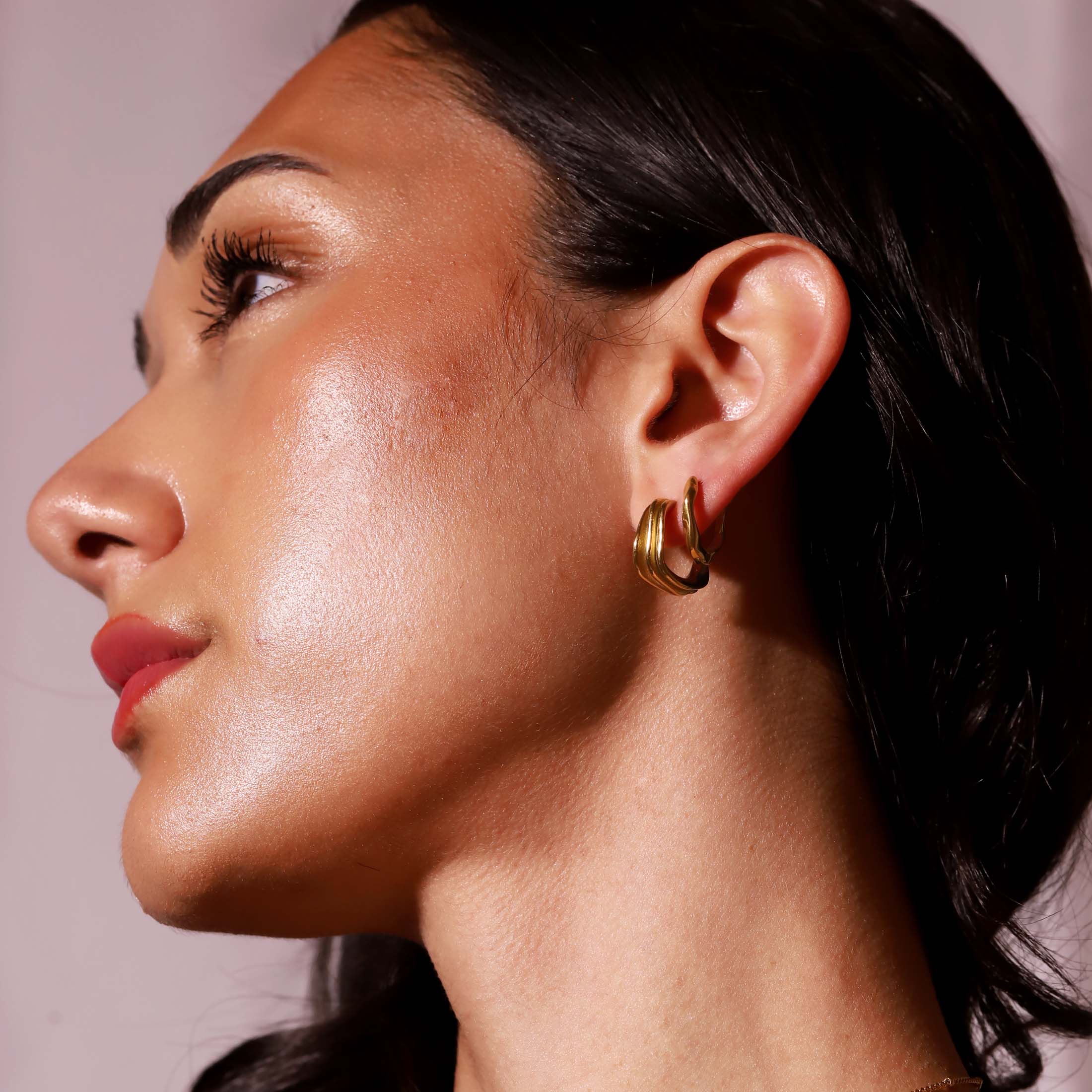 jentlouis Melt half hoop pierce 片耳　新品 jentlouis ピアス 両耳 未使用 - メルカリ