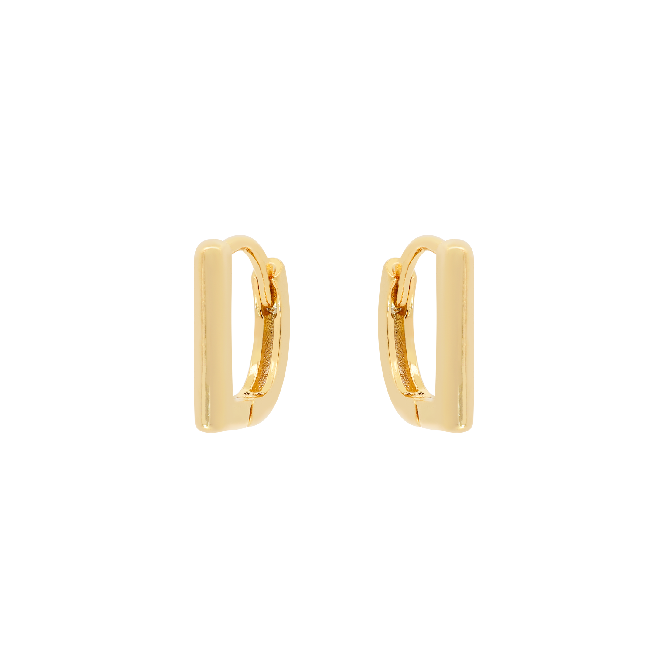 Valis Bar Earring Huggie Hoops - Gold