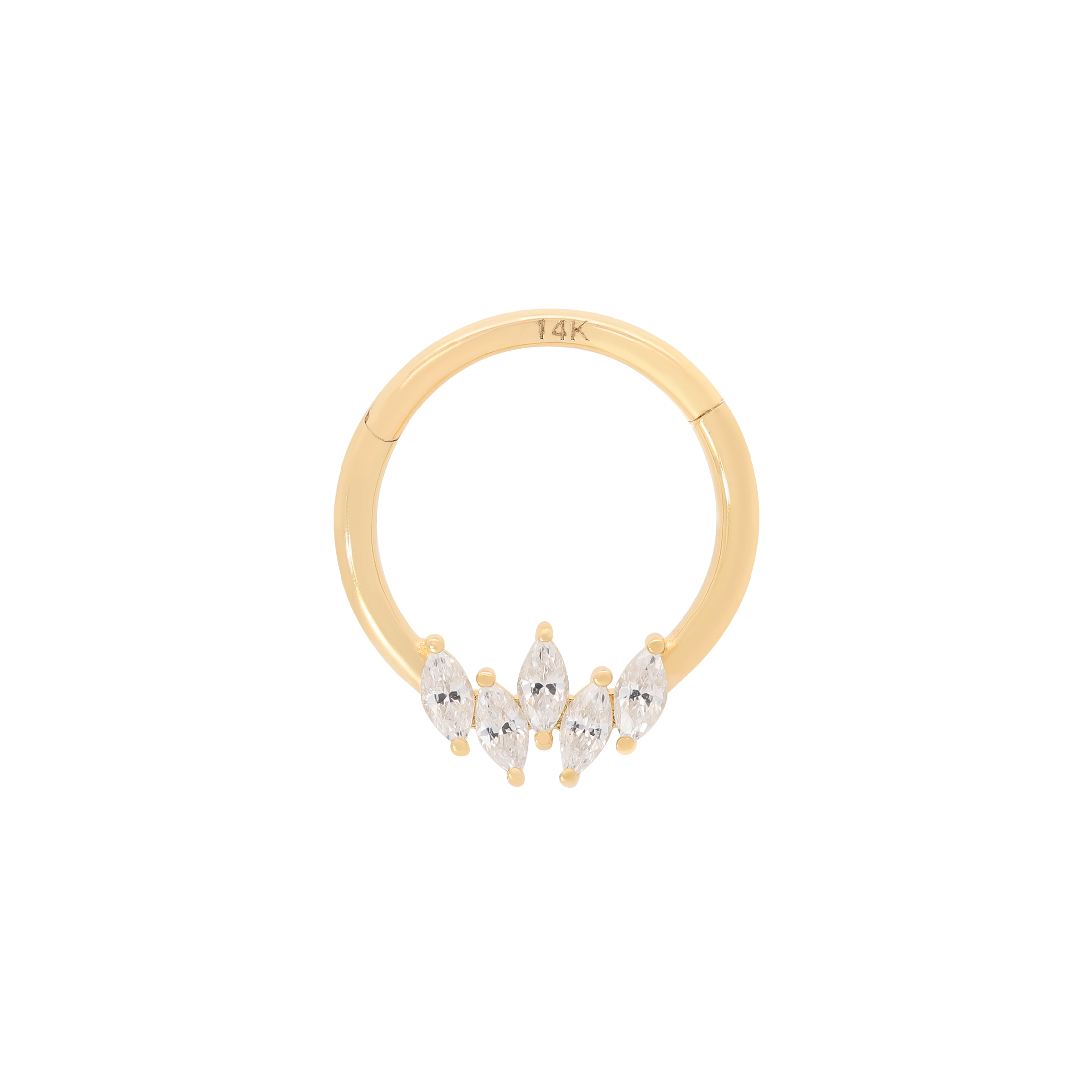 Eden Helix Daith & Cartilage Hoop Piercing - 14K Solid Gold