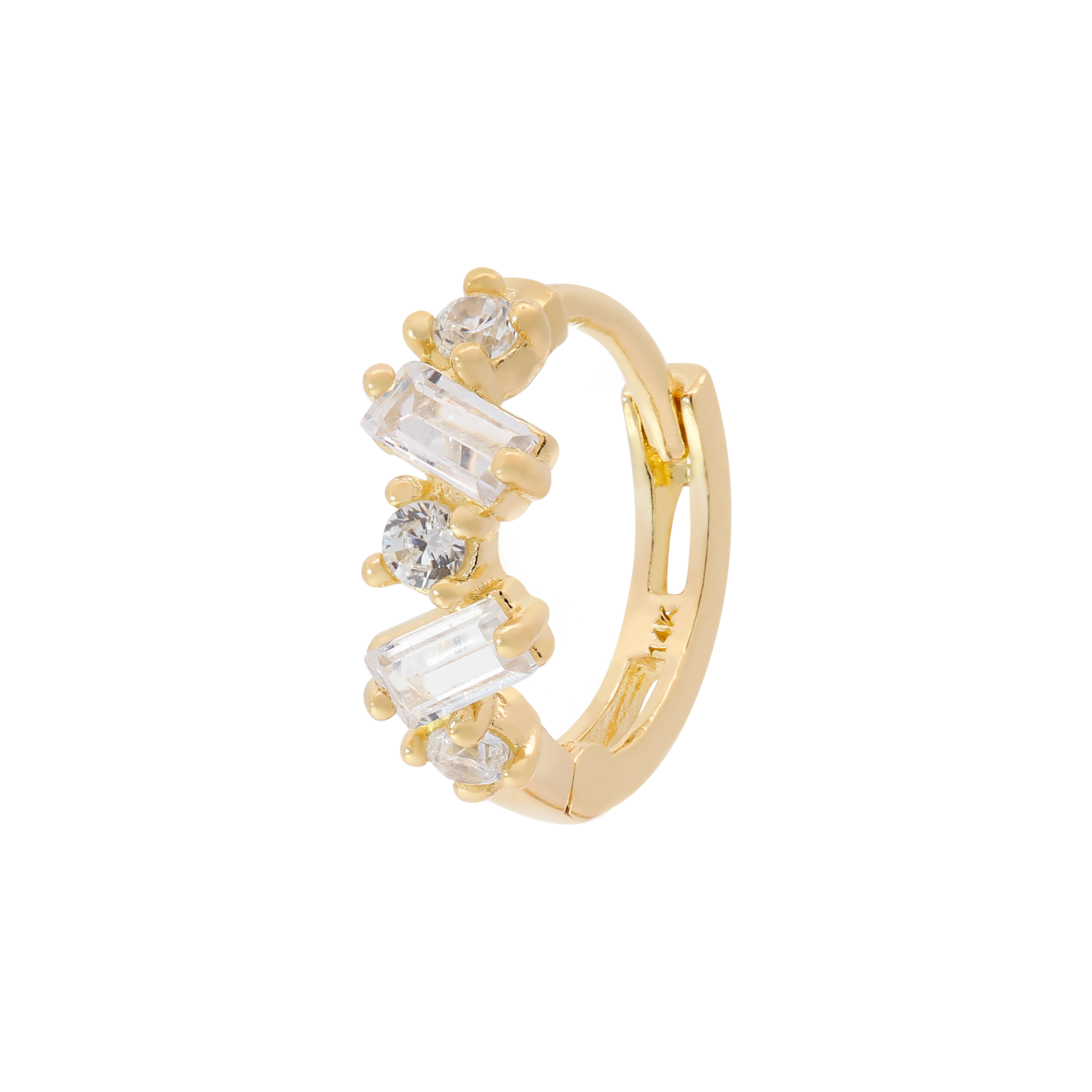 Fitzroy Tragus Helix & Cartilage Hoop Piercing - 14K Solid Gold
