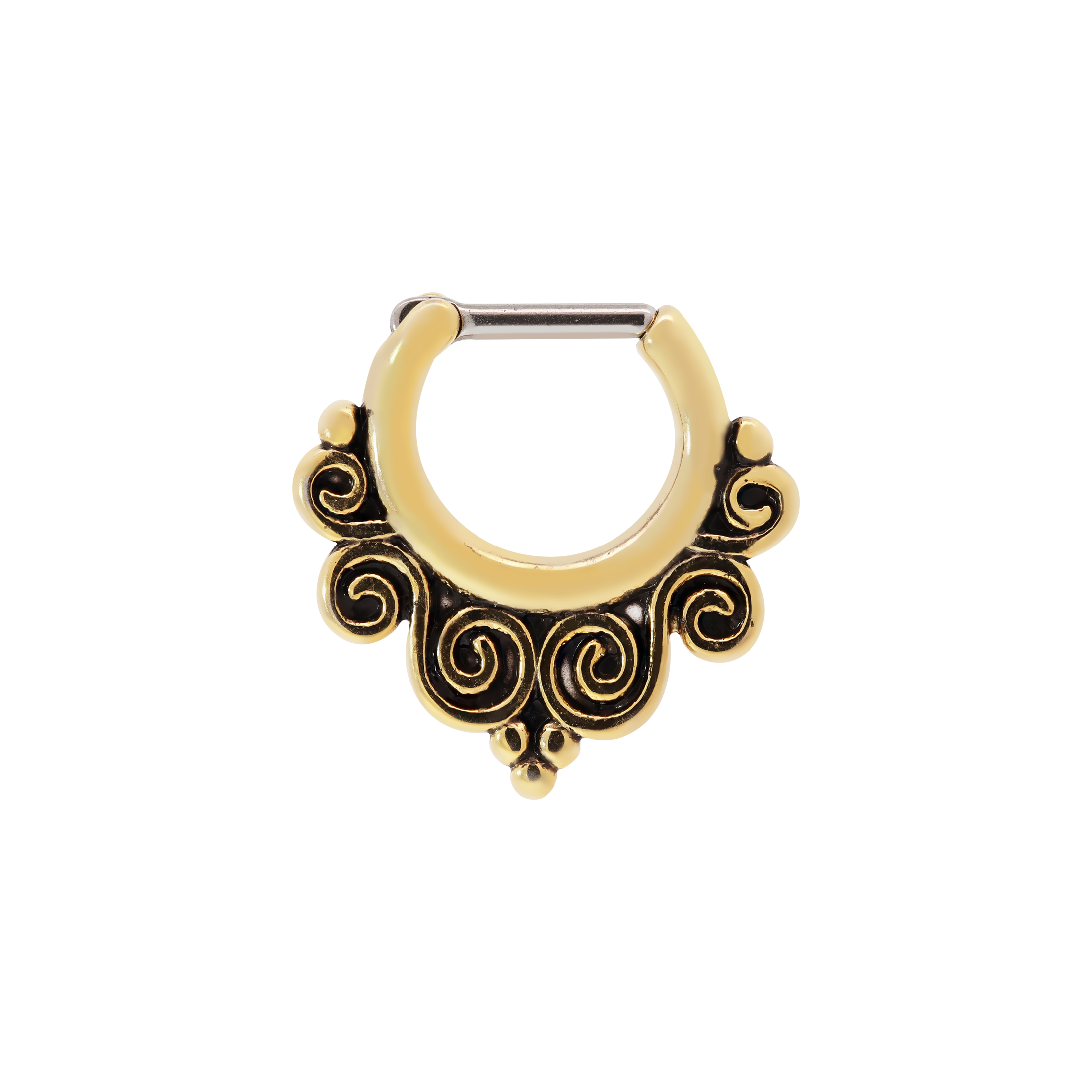 Luft Septum Daith Helix & Cartilage Hoop Piercing - Gold
