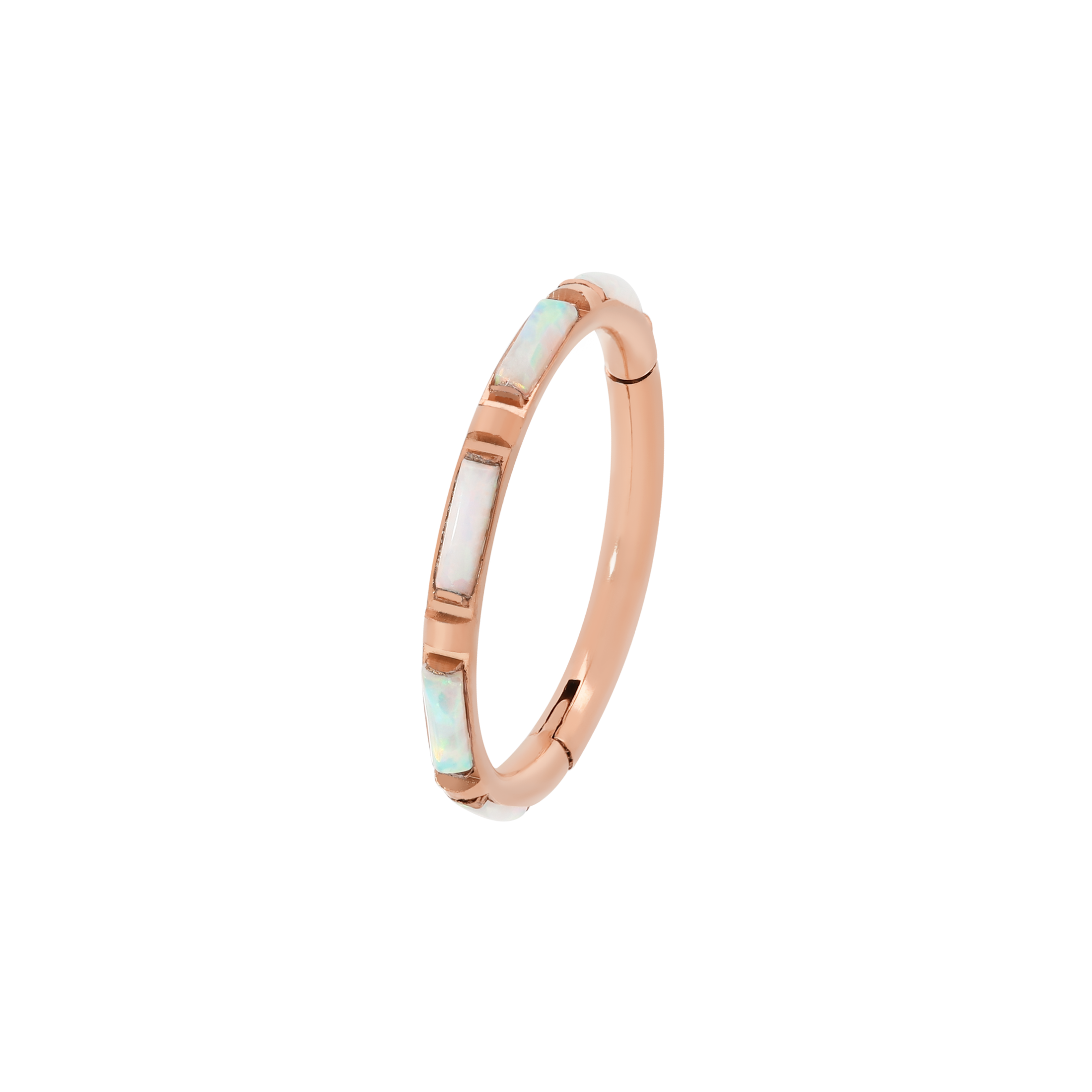 Seduction Opal Helix & Conch Hoop Piercing - Rose Gold
