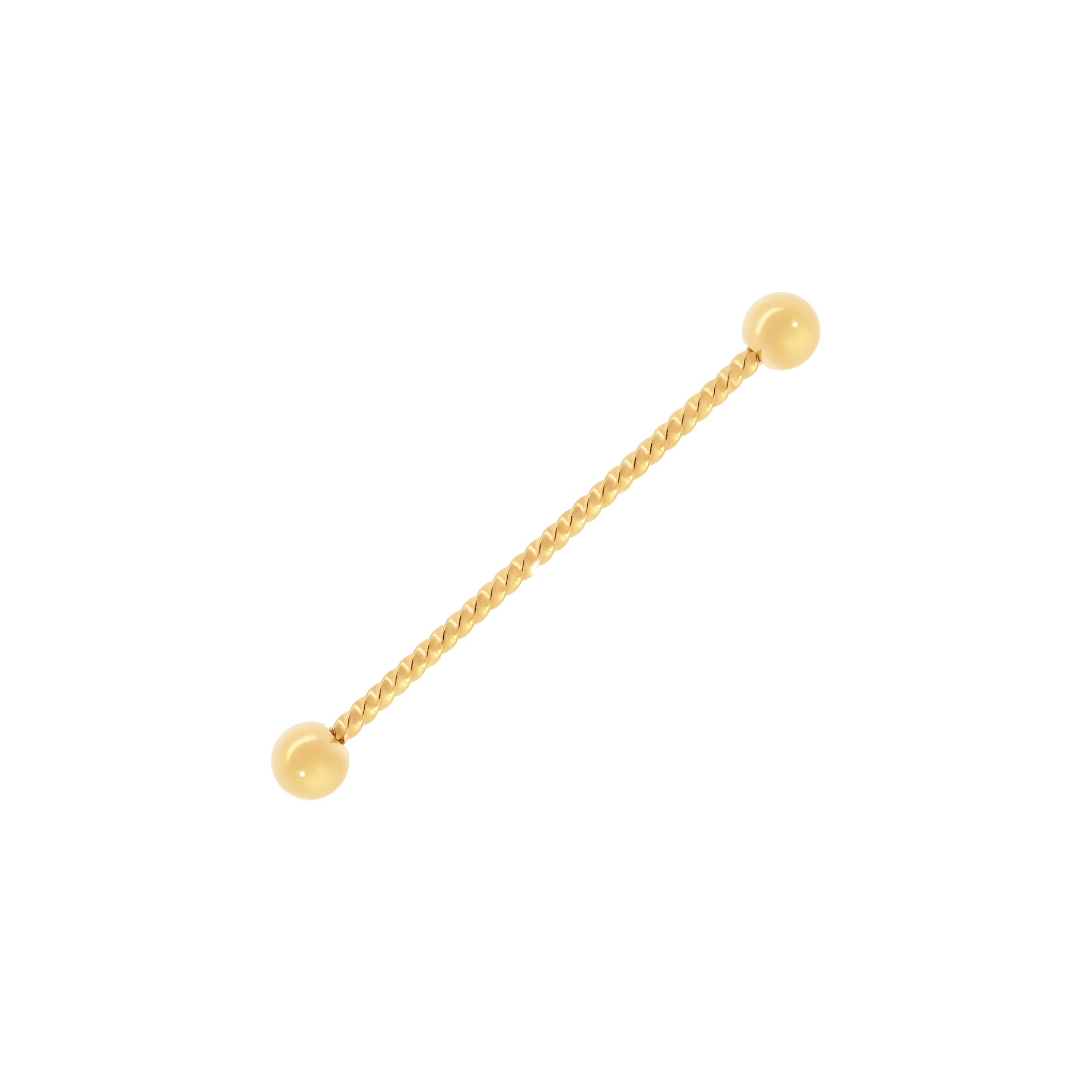 Entwine Rope Industrial & Scaffold Ear Piercing - Gold