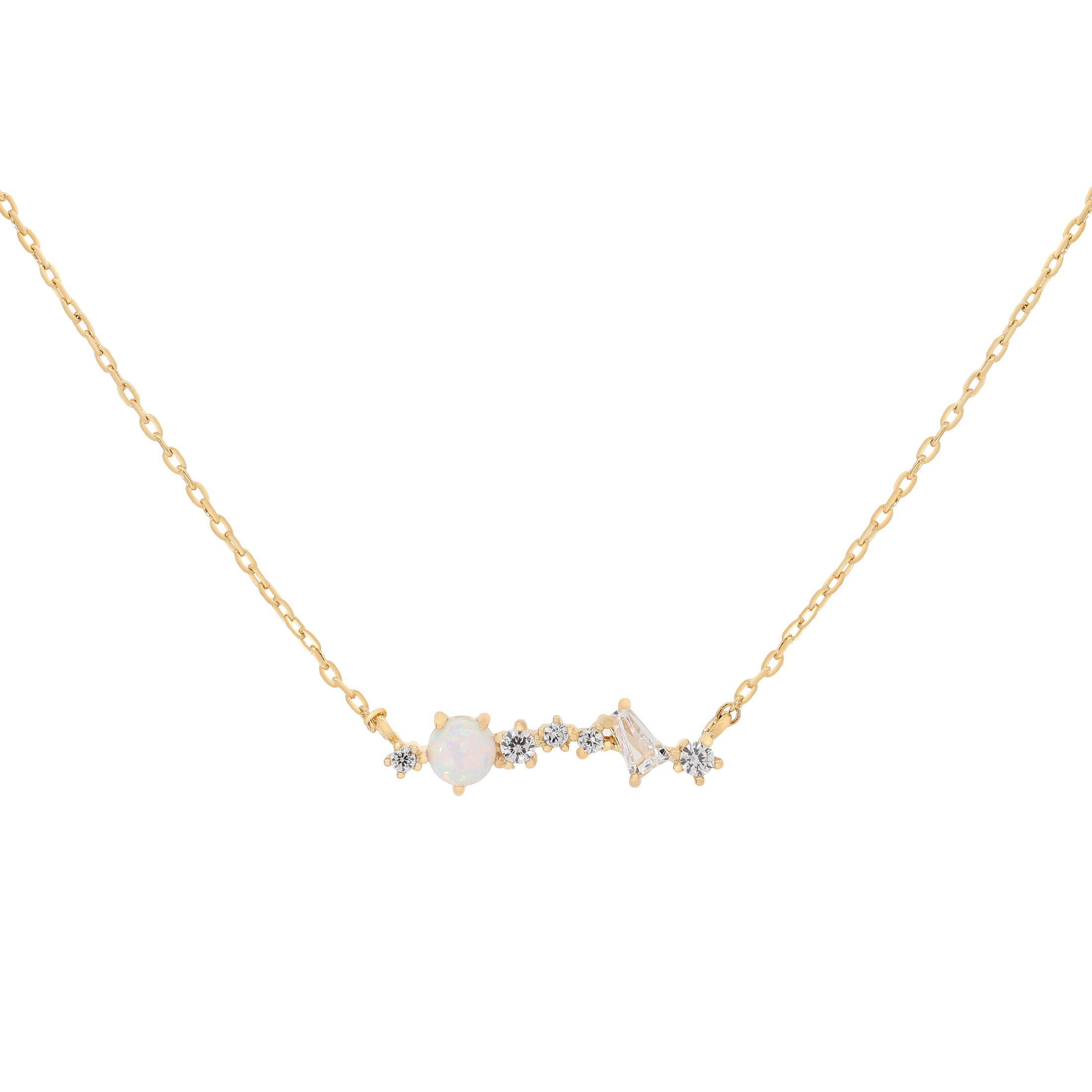 Alchemy Opal & Gemstone Necklace - Gold