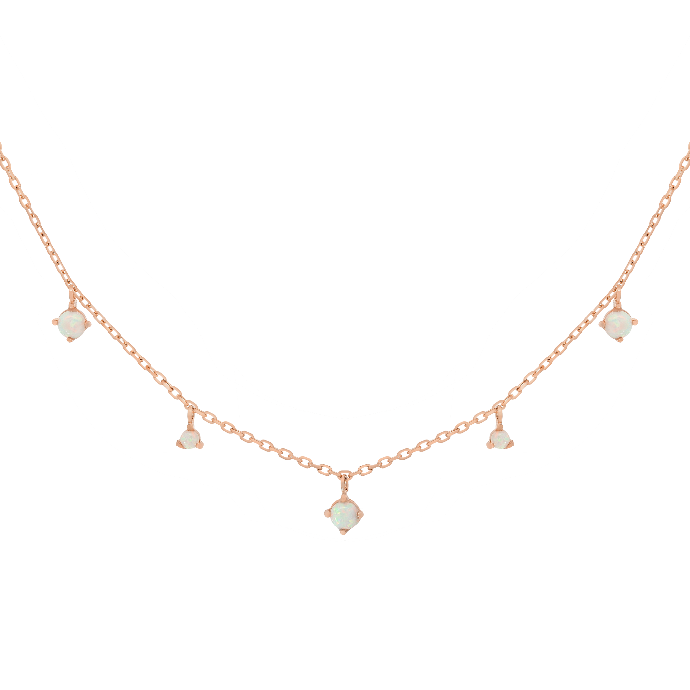 Elixir Opal Charm Necklace - Rose Gold – Loveless Friday