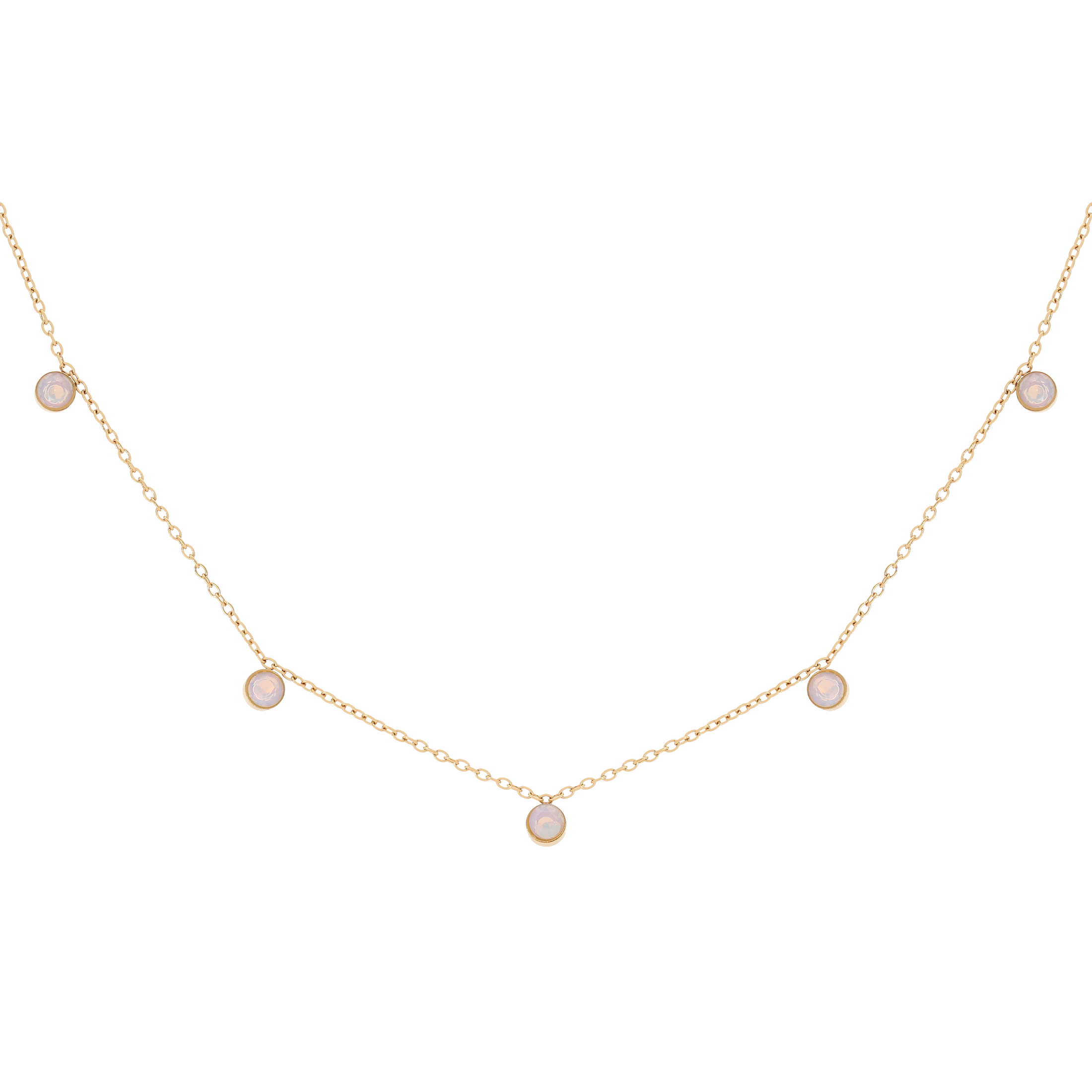 Euphoria Moonstone Pendant Necklace - Gold